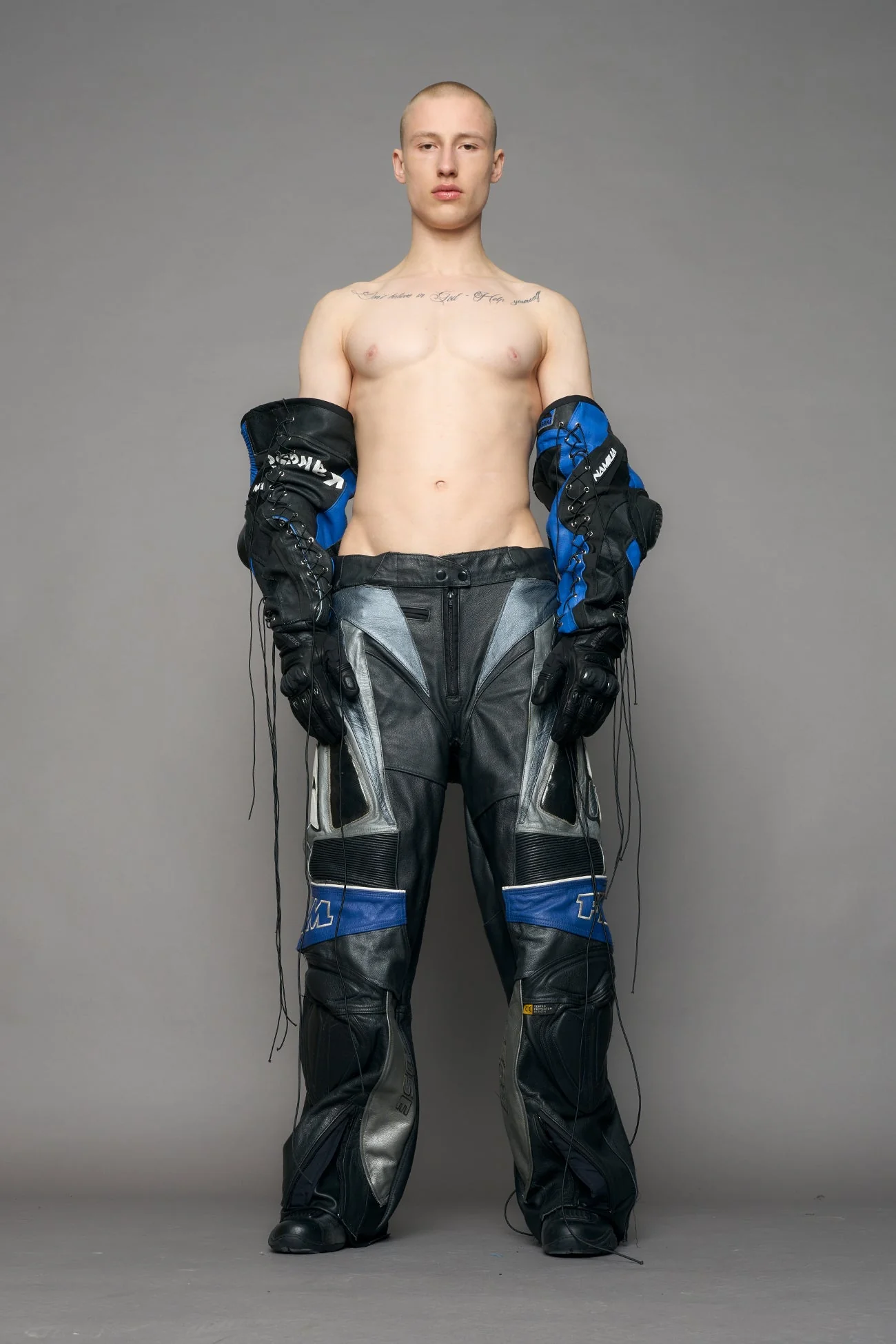 Atelier line - cyclone genuine leather moto pants - Image 3