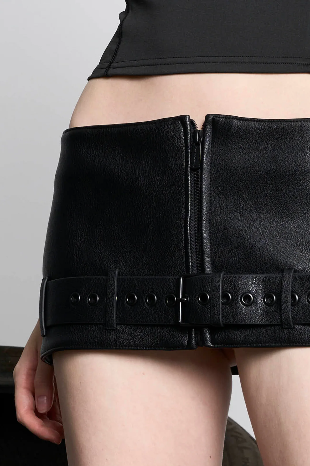 Buckle Micro Skirt - Image 3