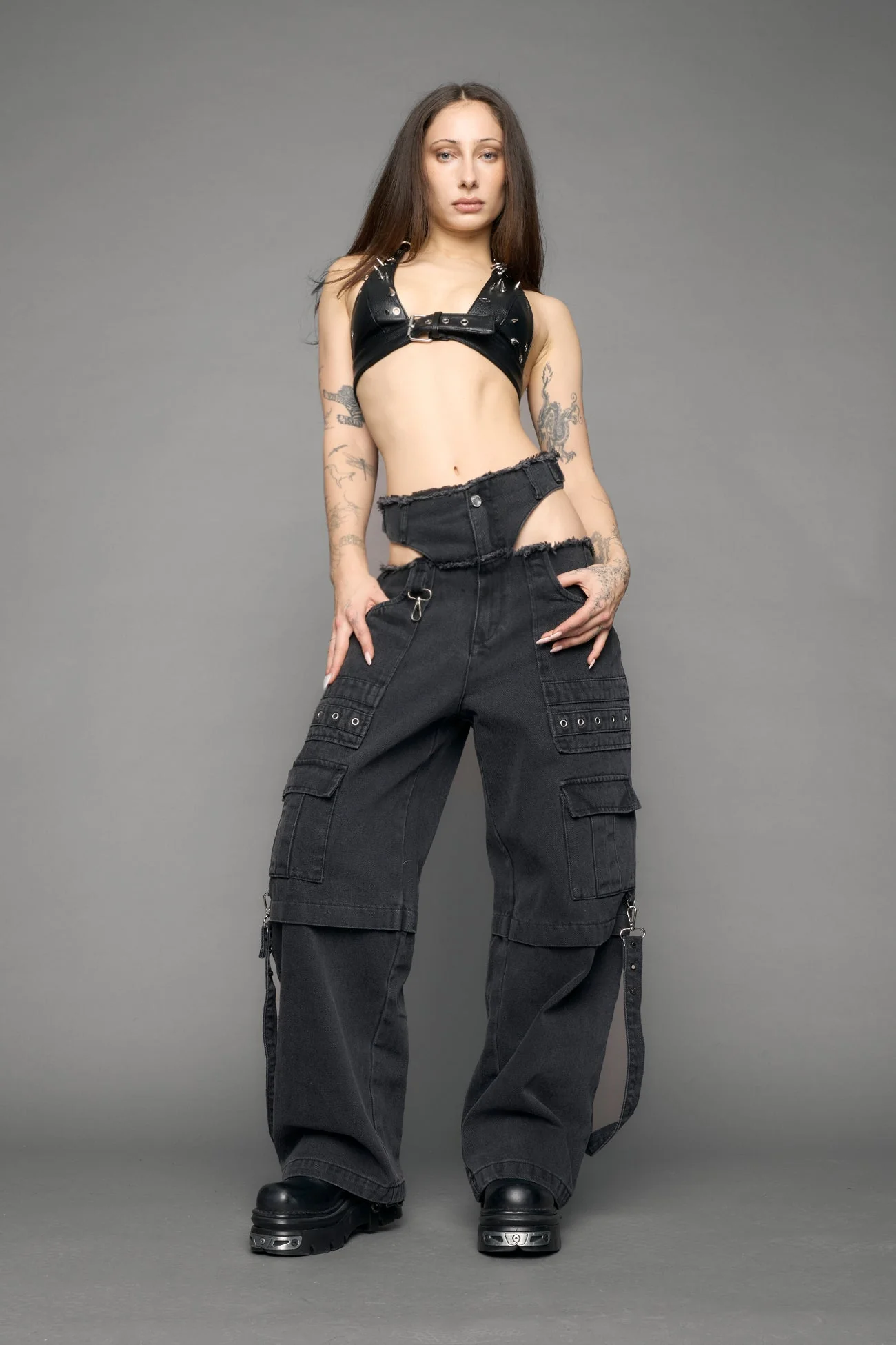 Cargo Denim Panty Trousers - Image 3