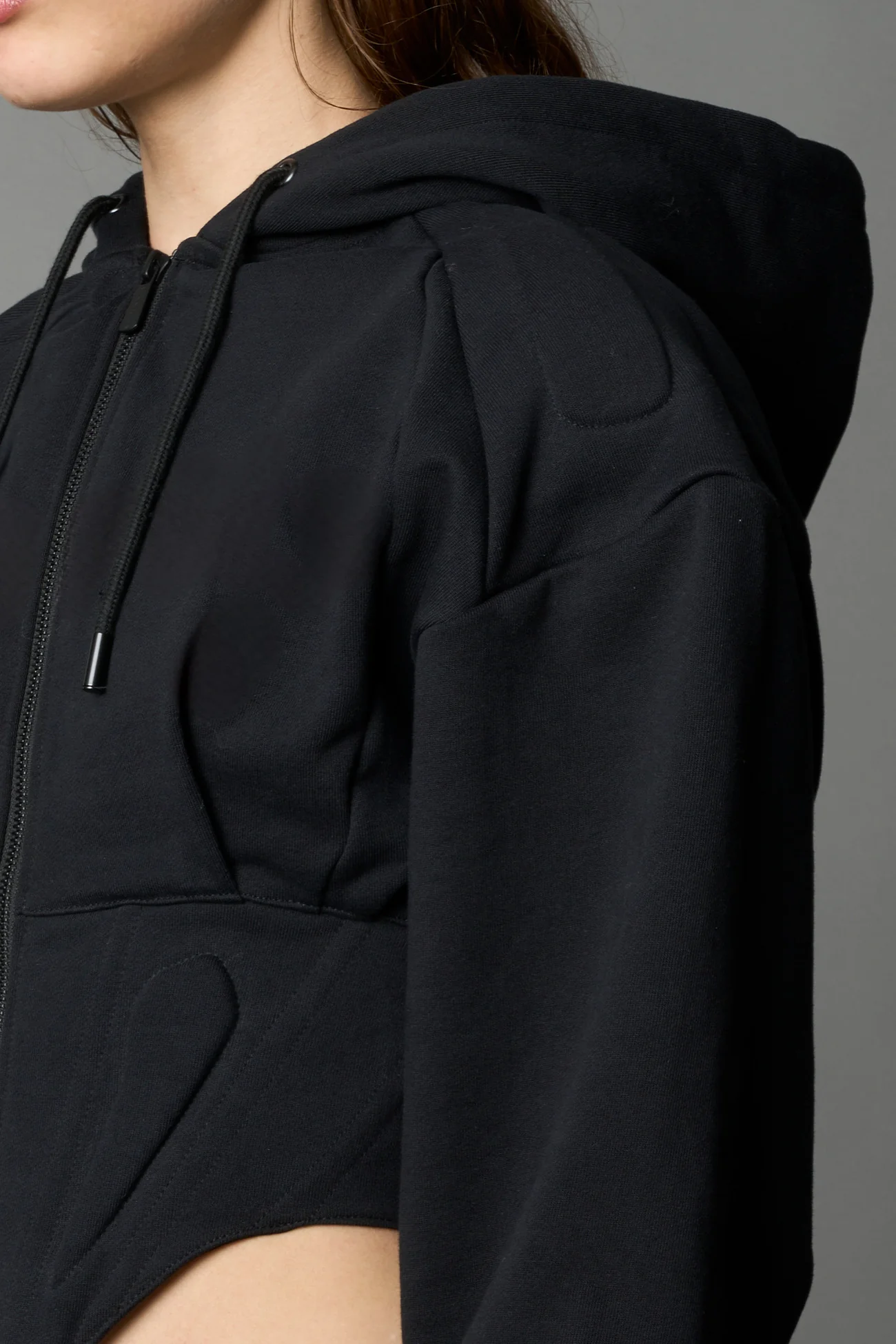 Corset Zip-Up Hoodie - Image 4