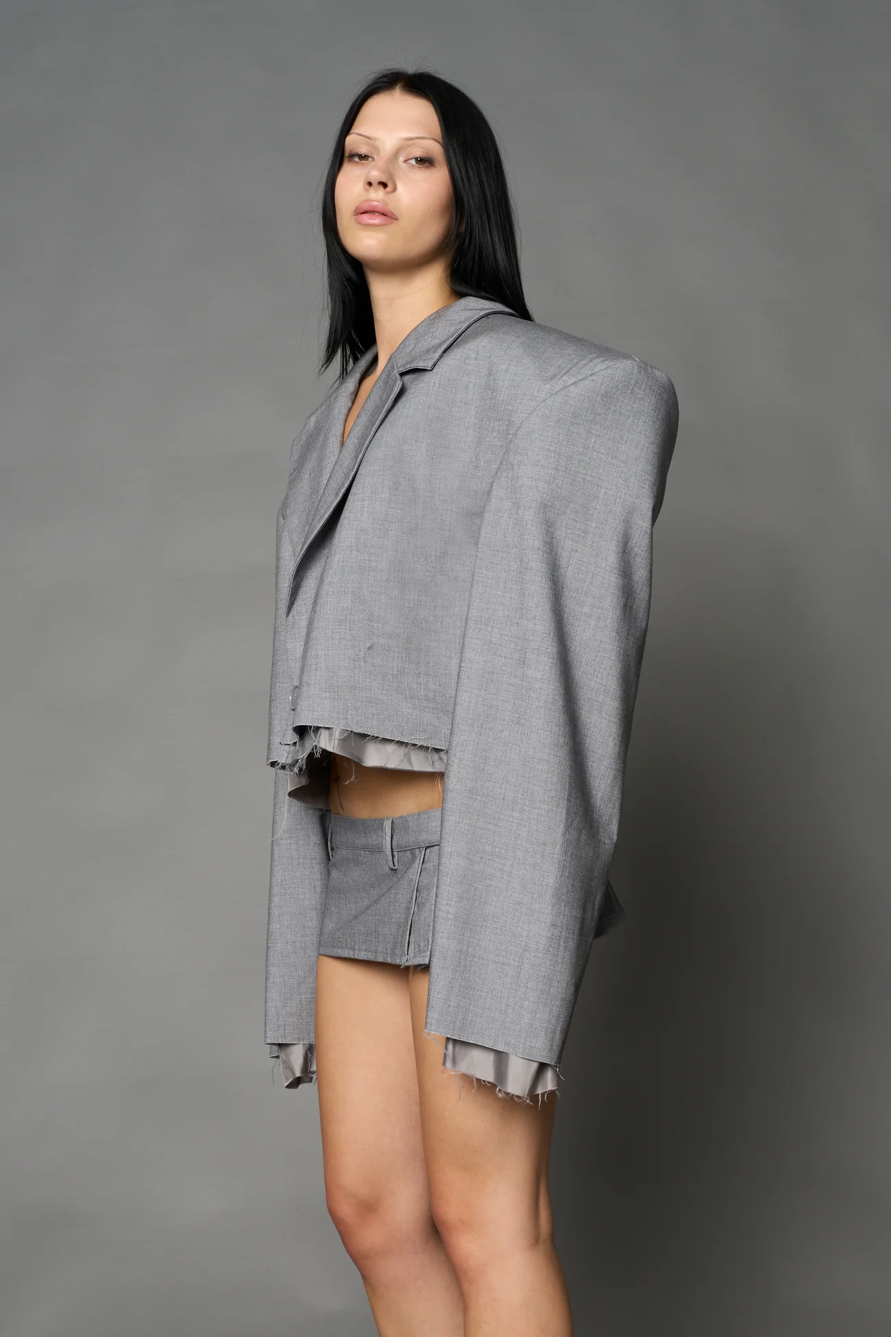 Cropped Blazer - Image 11