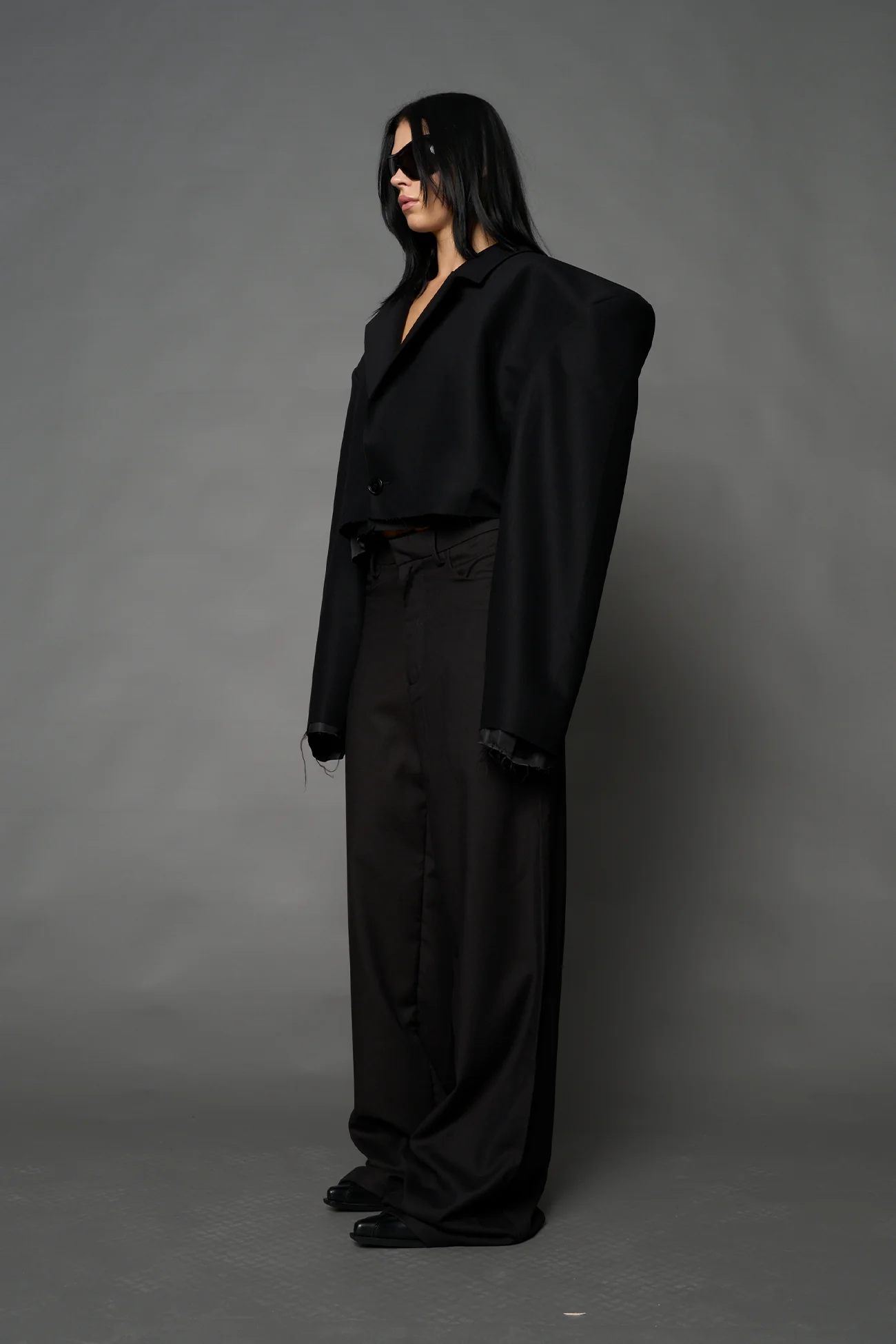 Cropped Blazer - Image 4