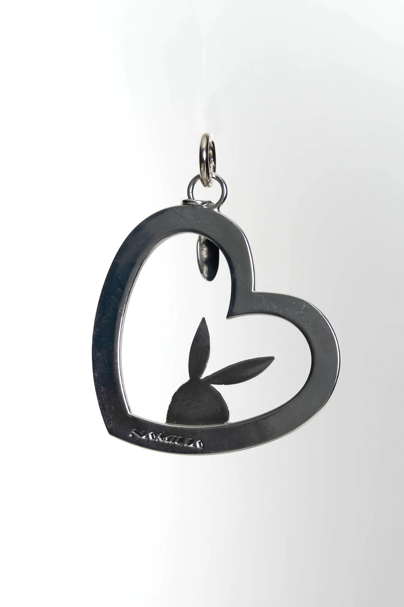 Crystal Bunny Heart Charm - Image 4