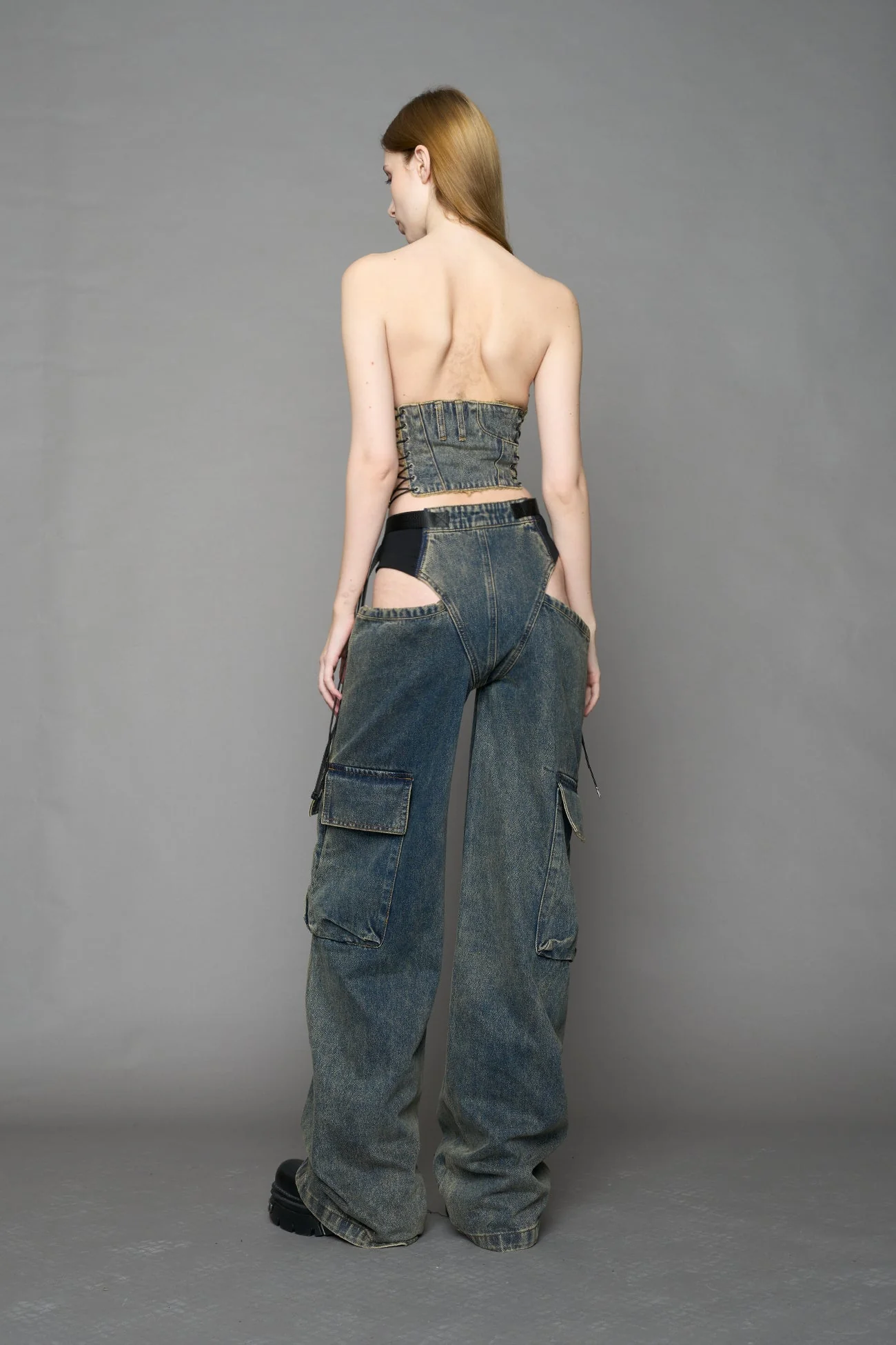 Denim Panty Trousers - Image 12