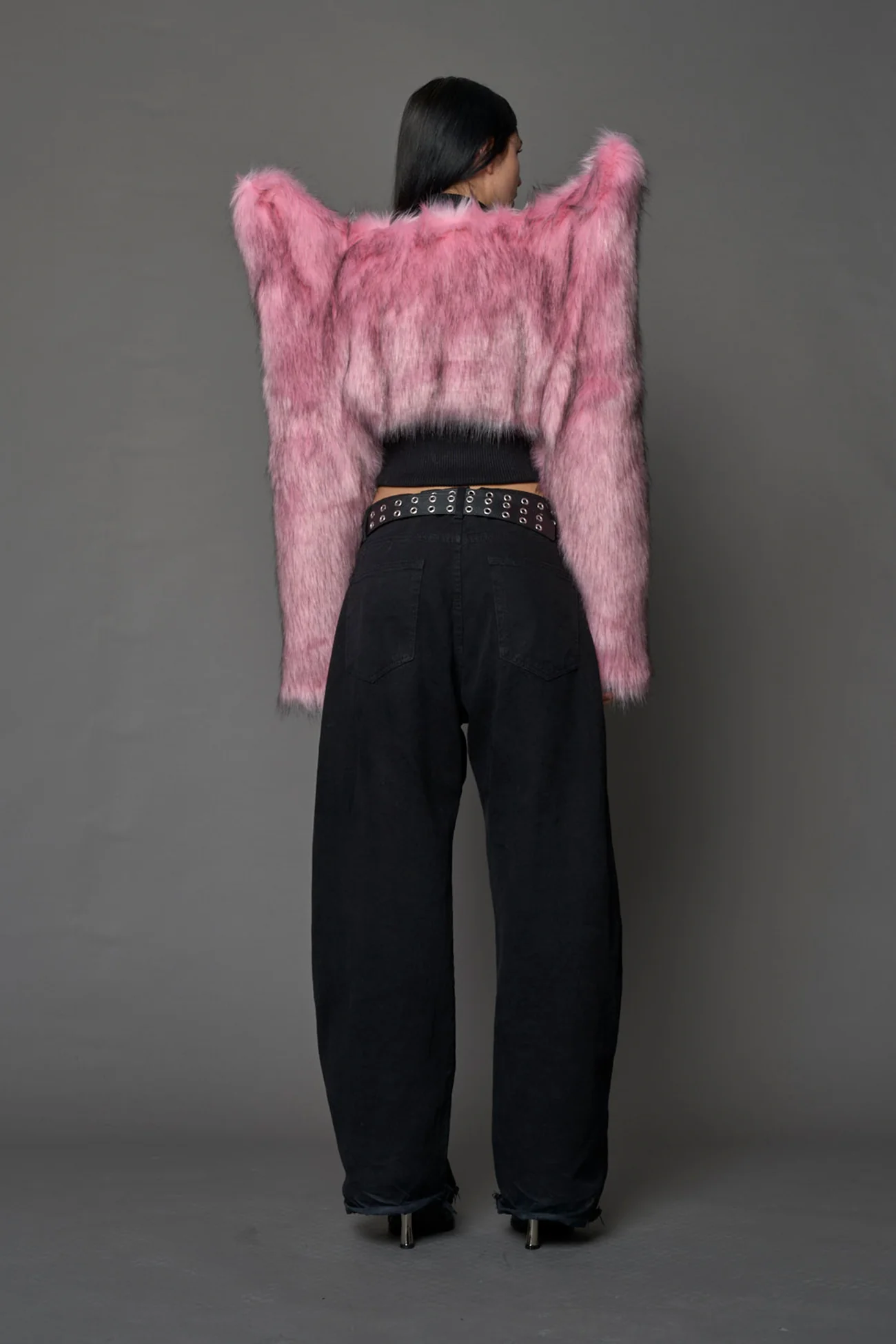 Doomsday Crop Faux Fur Jacket - Image 16