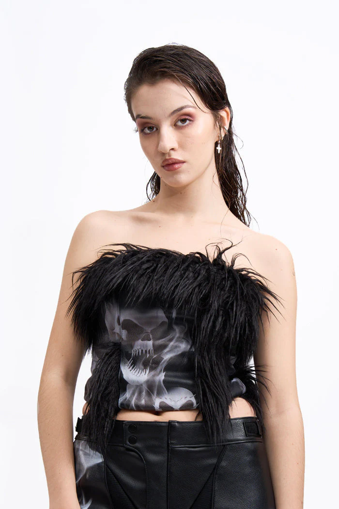 doomsday faux fur corset - Image 4