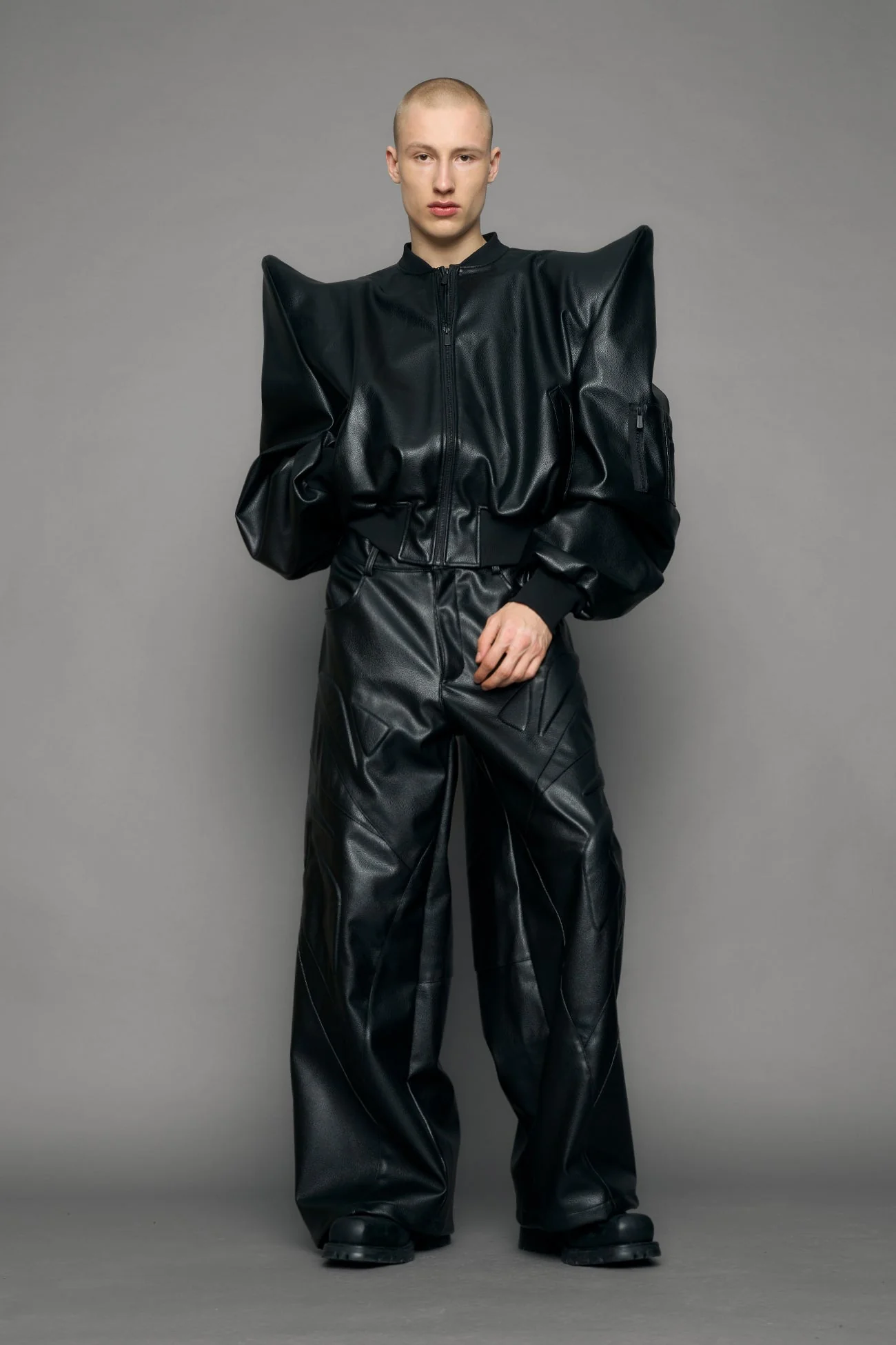 Doomsday Leather Bomber Jacket - Image 6