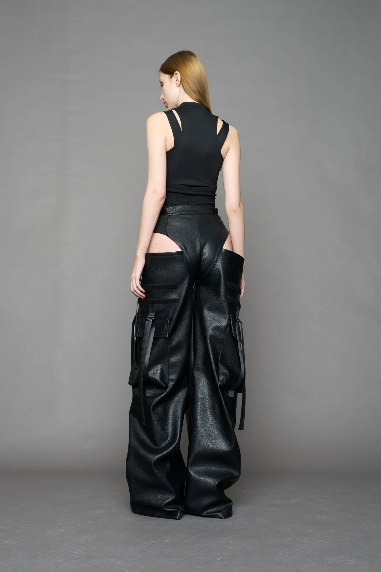 Leather Panty Trousers - Image 3
