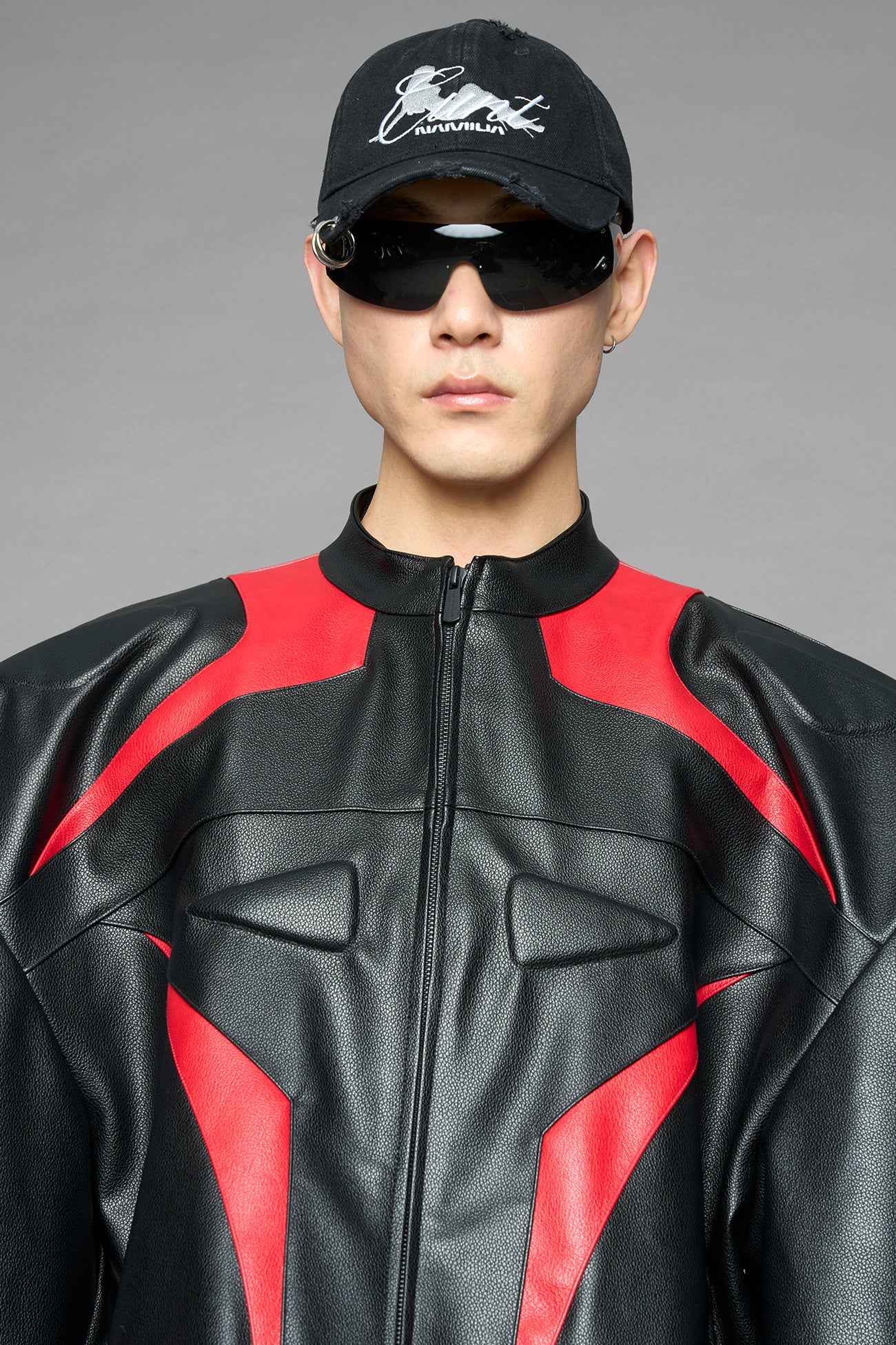 power shoulder moto jacket - Image 23