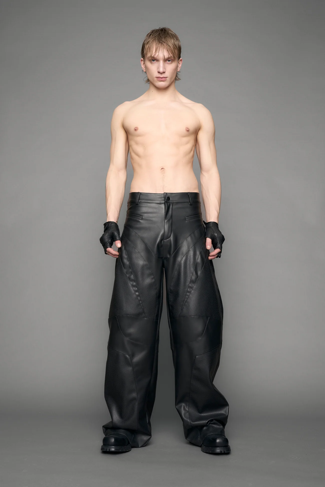 Moto Leather Baggy Pants - Image 6