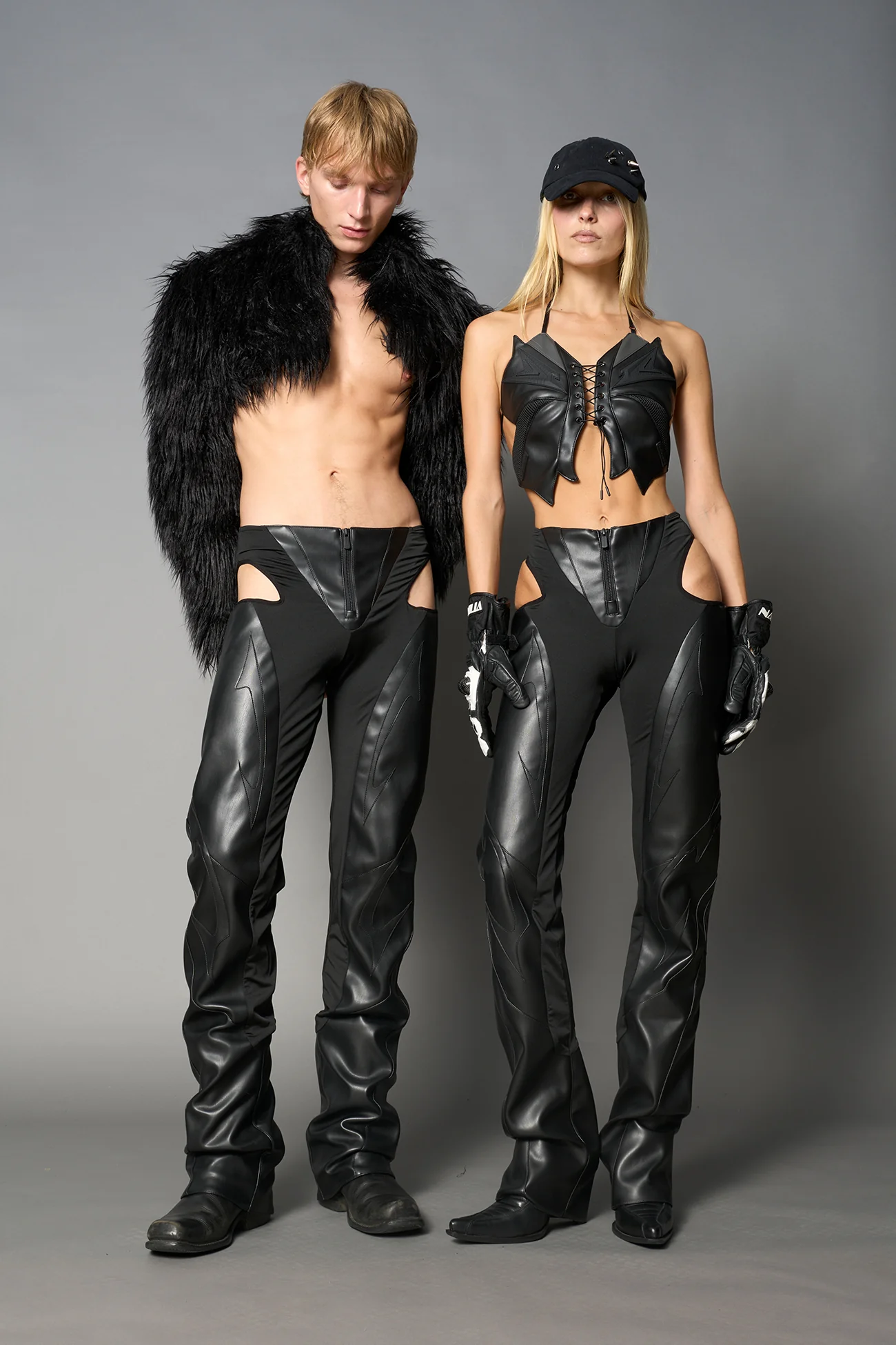 Moto Cut Out Pants - Image 3