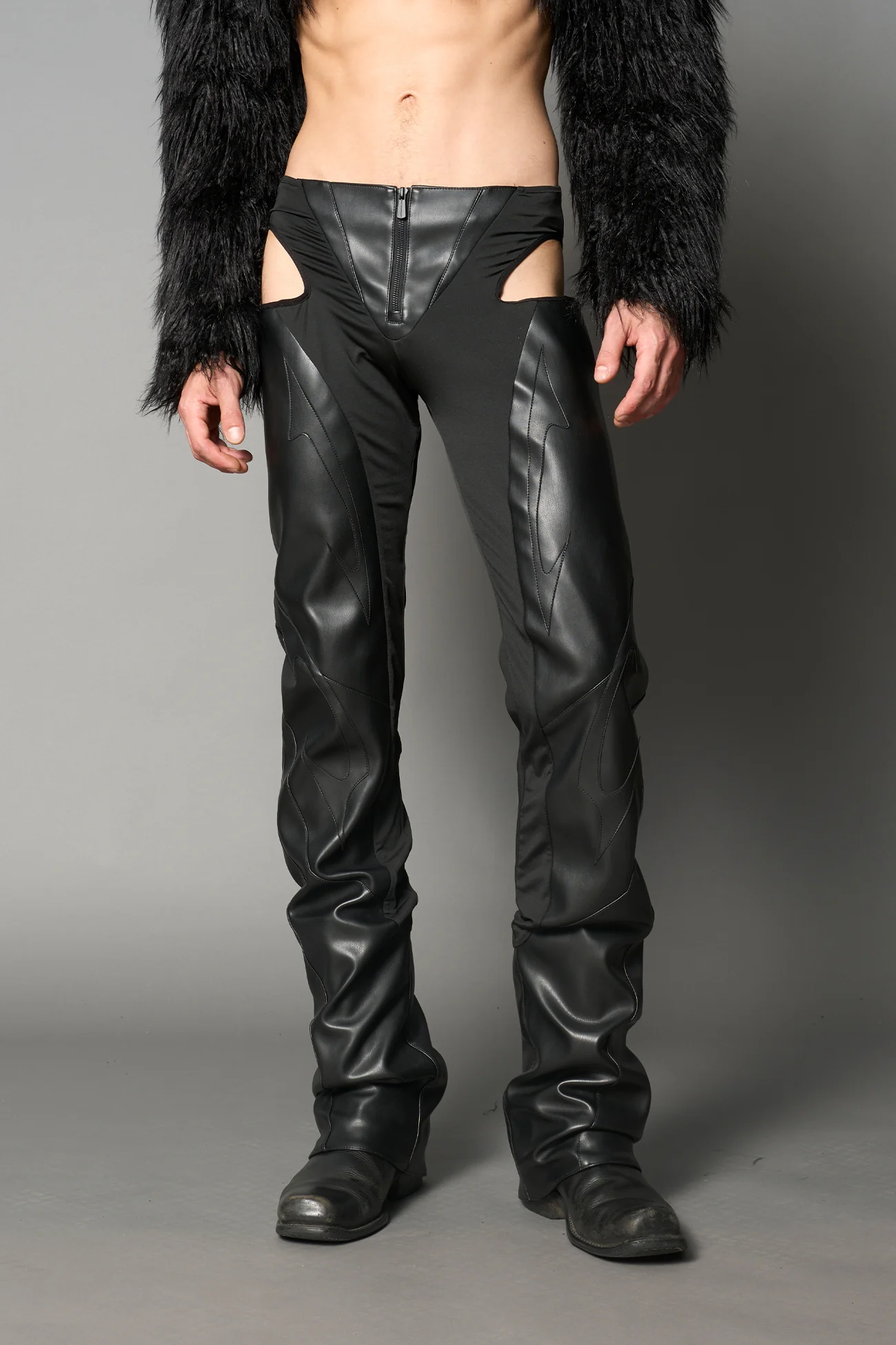 Moto Cut Out Pants - Image 7