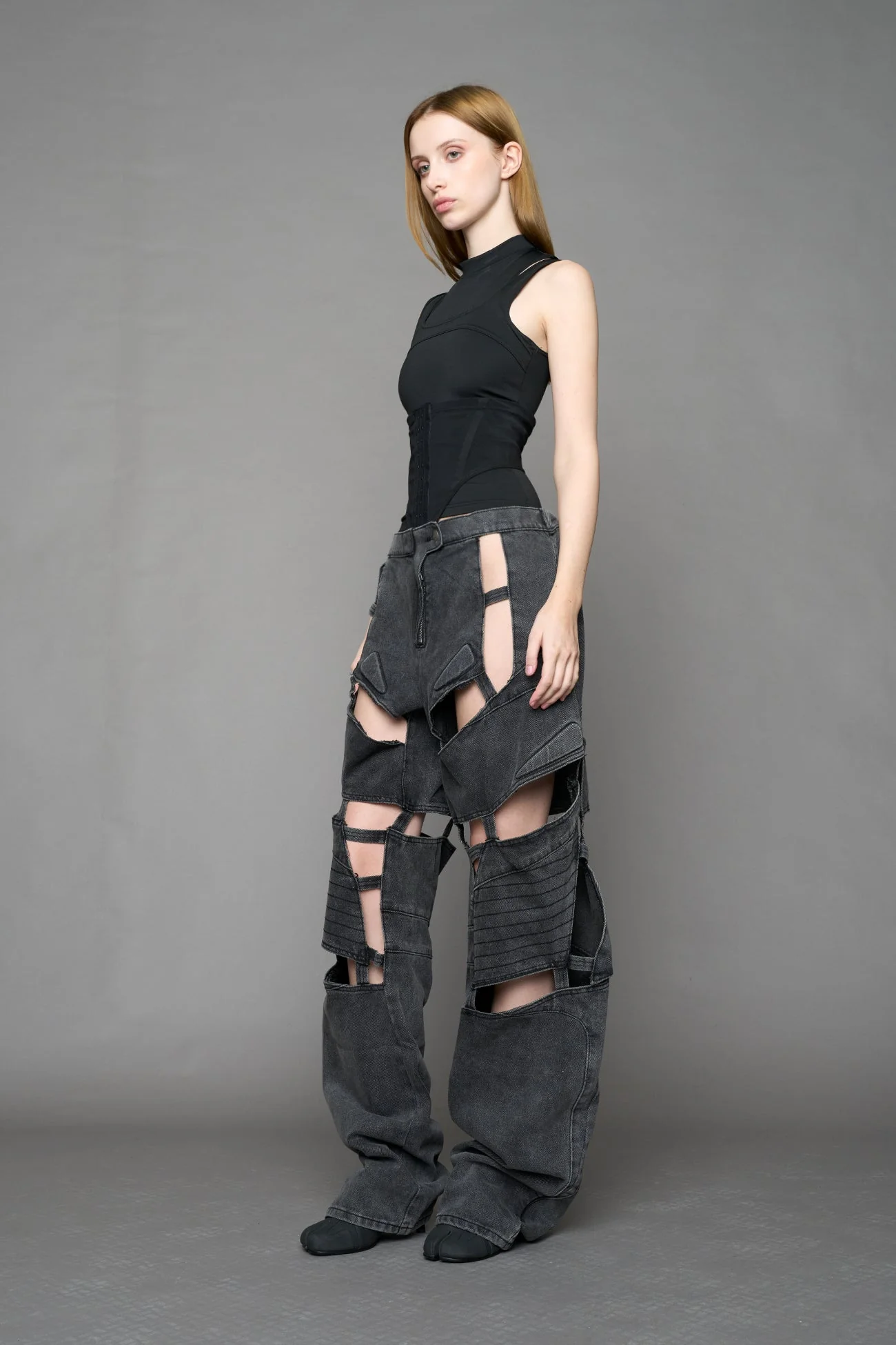 Moto Denim Floating Pants - Image 10