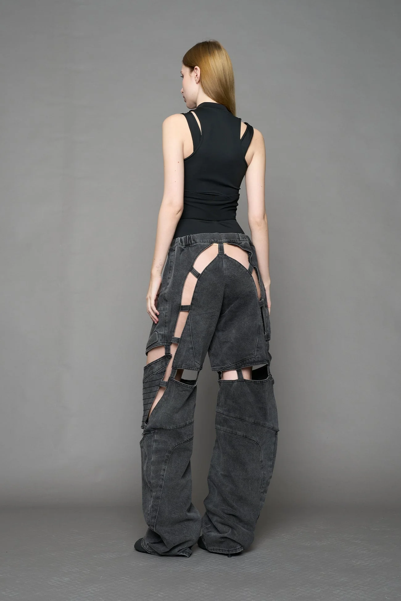Moto Denim Floating Pants - Image 12