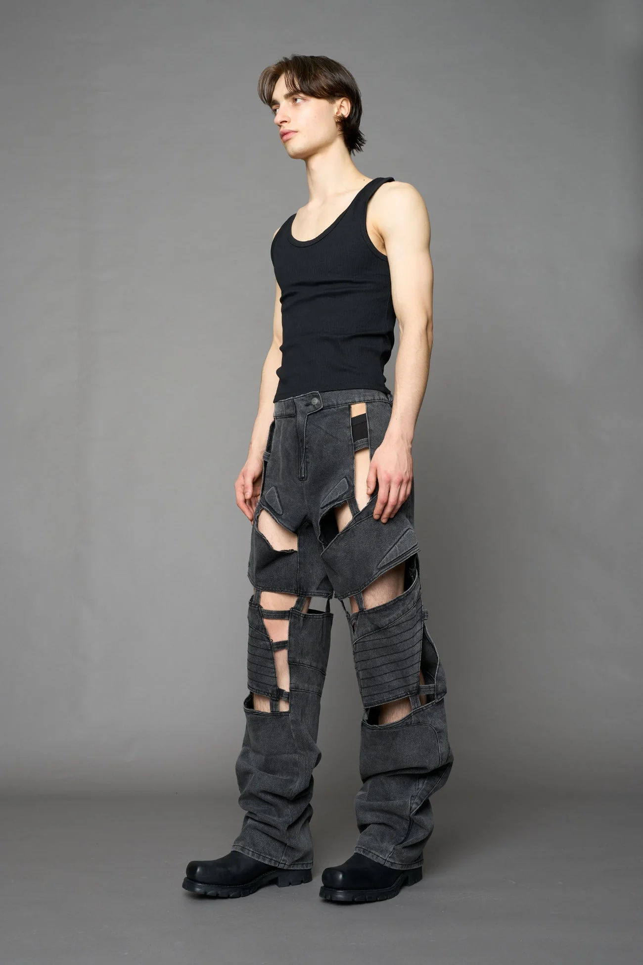 Moto Denim Floating Pants - Image 13