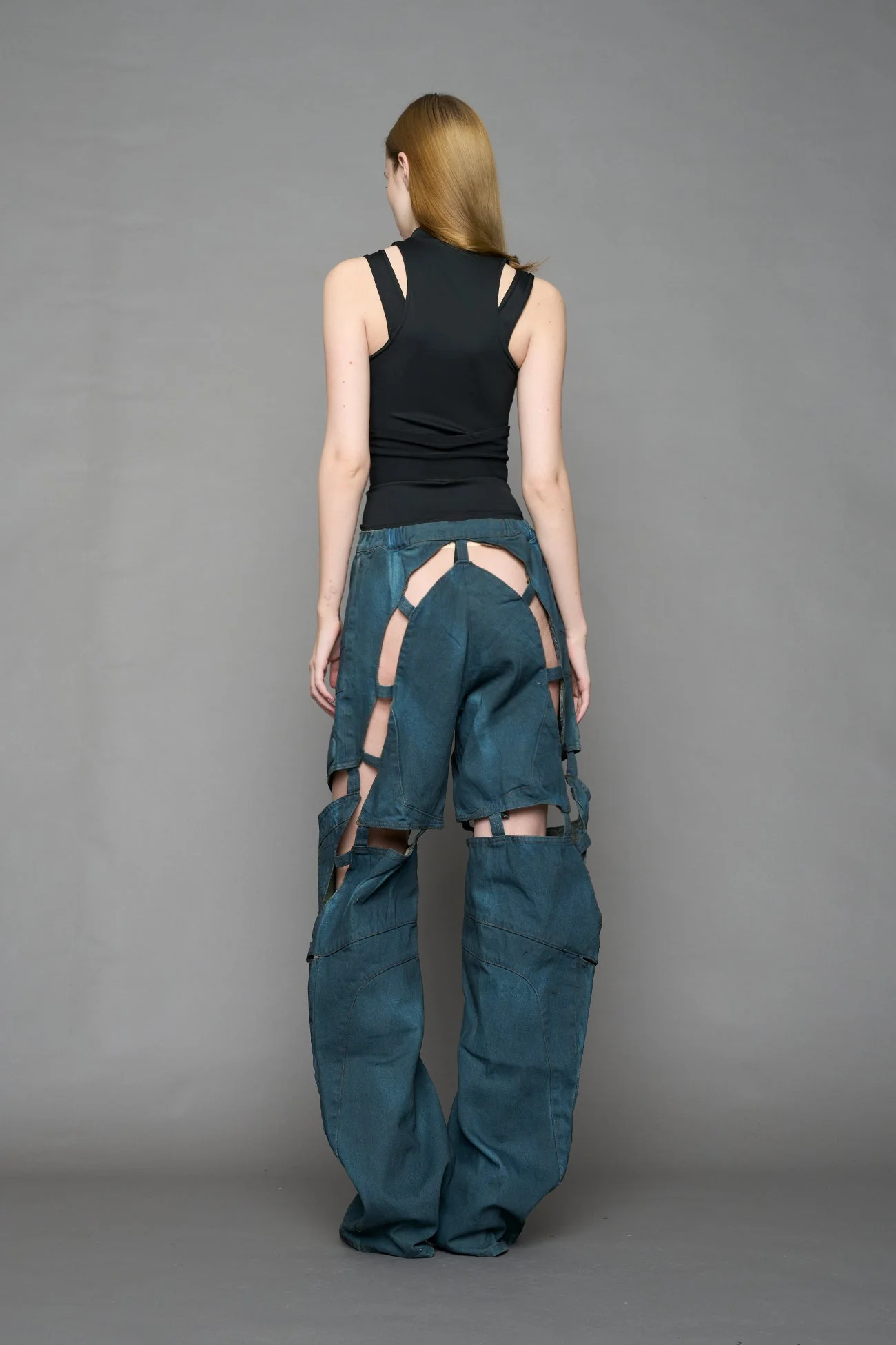 Moto Denim Floating Pants - Image 18