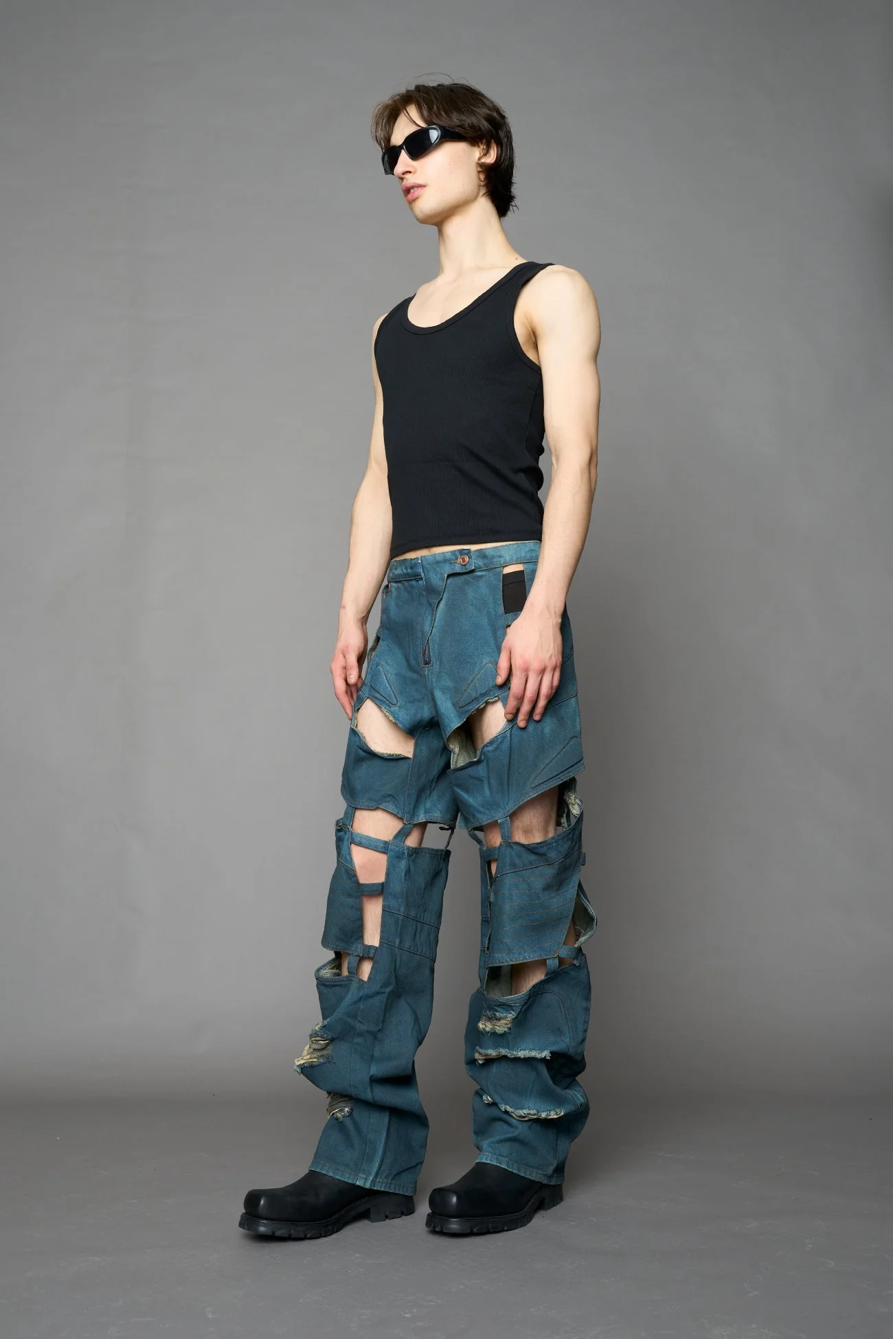 Moto Denim Floating Pants - Image 20