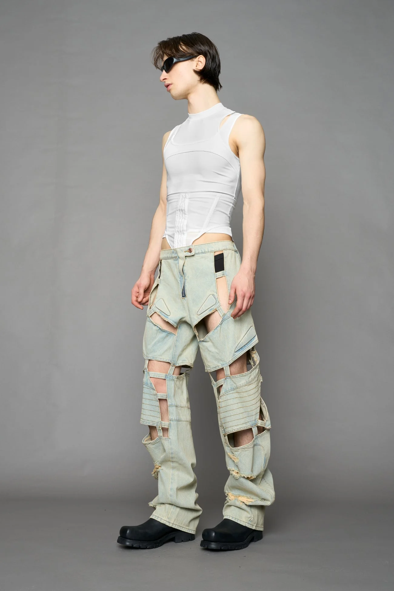Moto Denim Floating Pants - Image 28