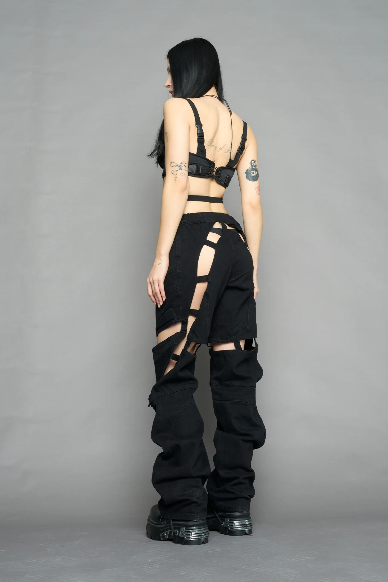 Moto Denim Floating Pants - Image 3