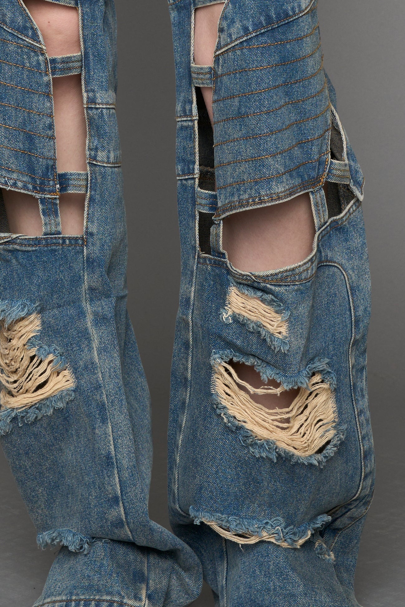 Moto Denim Floating Pants - Image 33