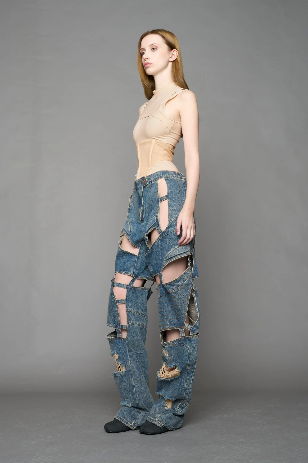 Moto Denim Floating Pants - Image 34