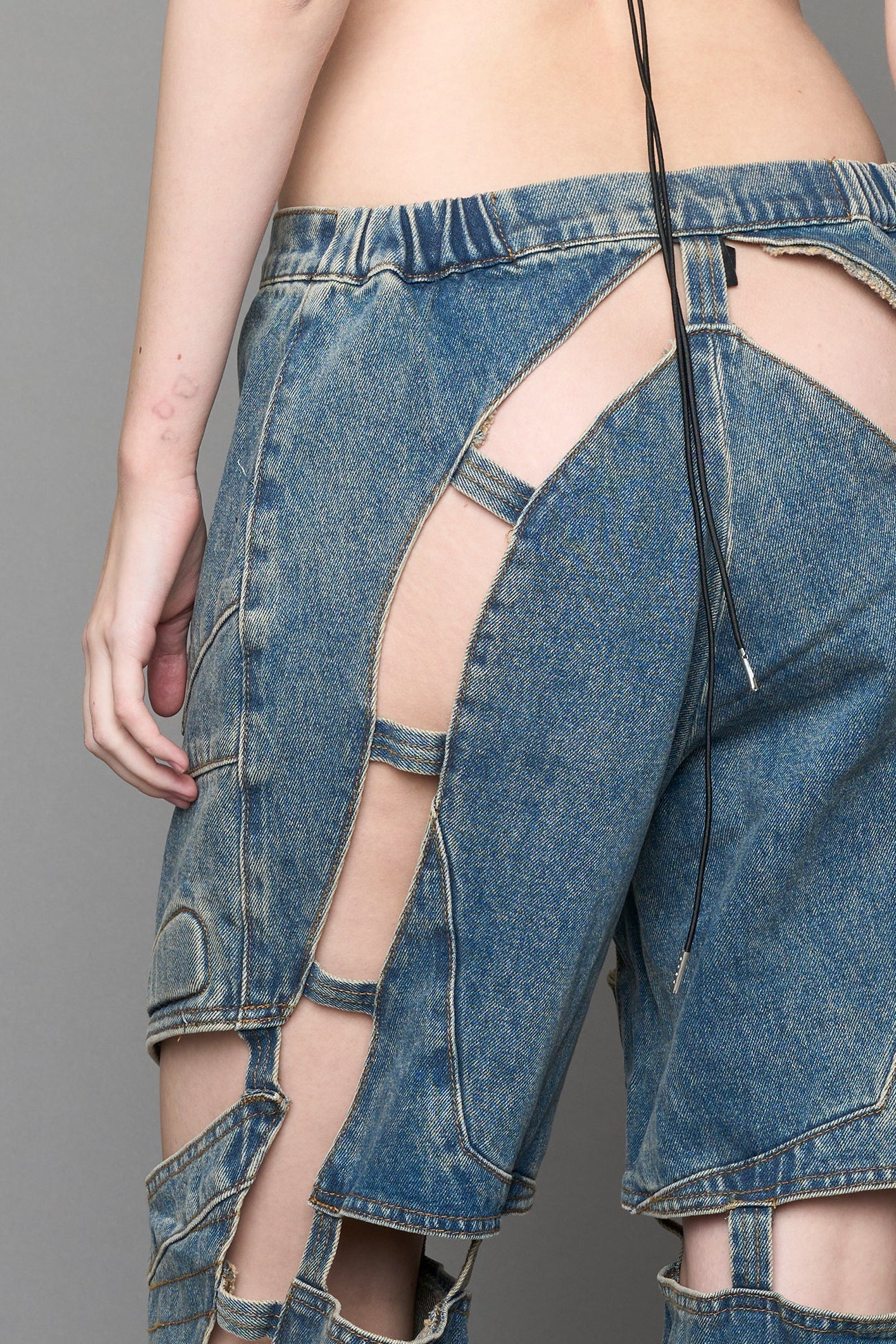 Moto Denim Floating Pants - Image 36