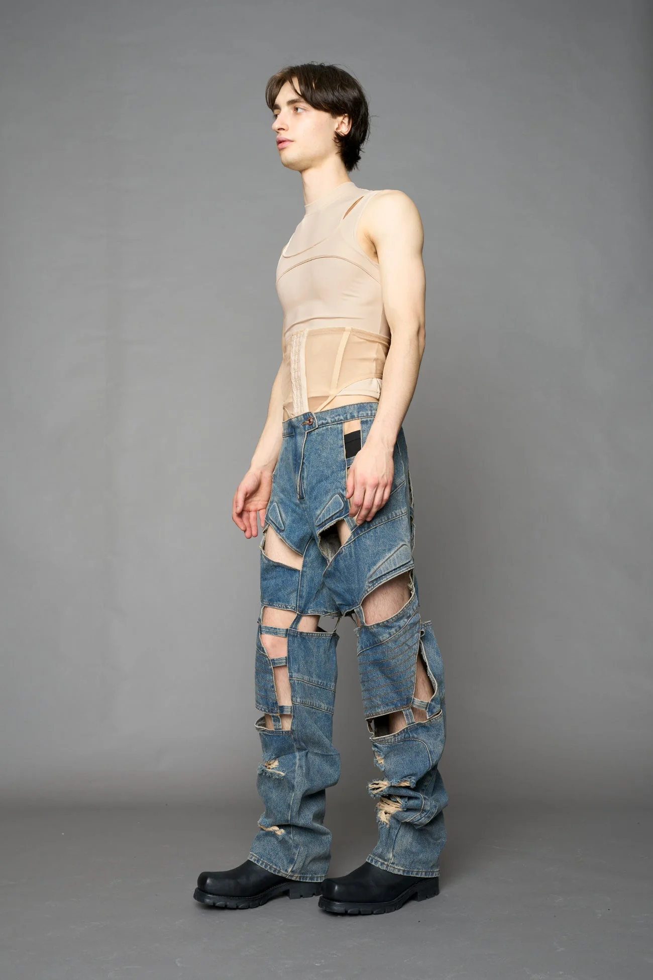 Moto Denim Floating Pants - Image 37