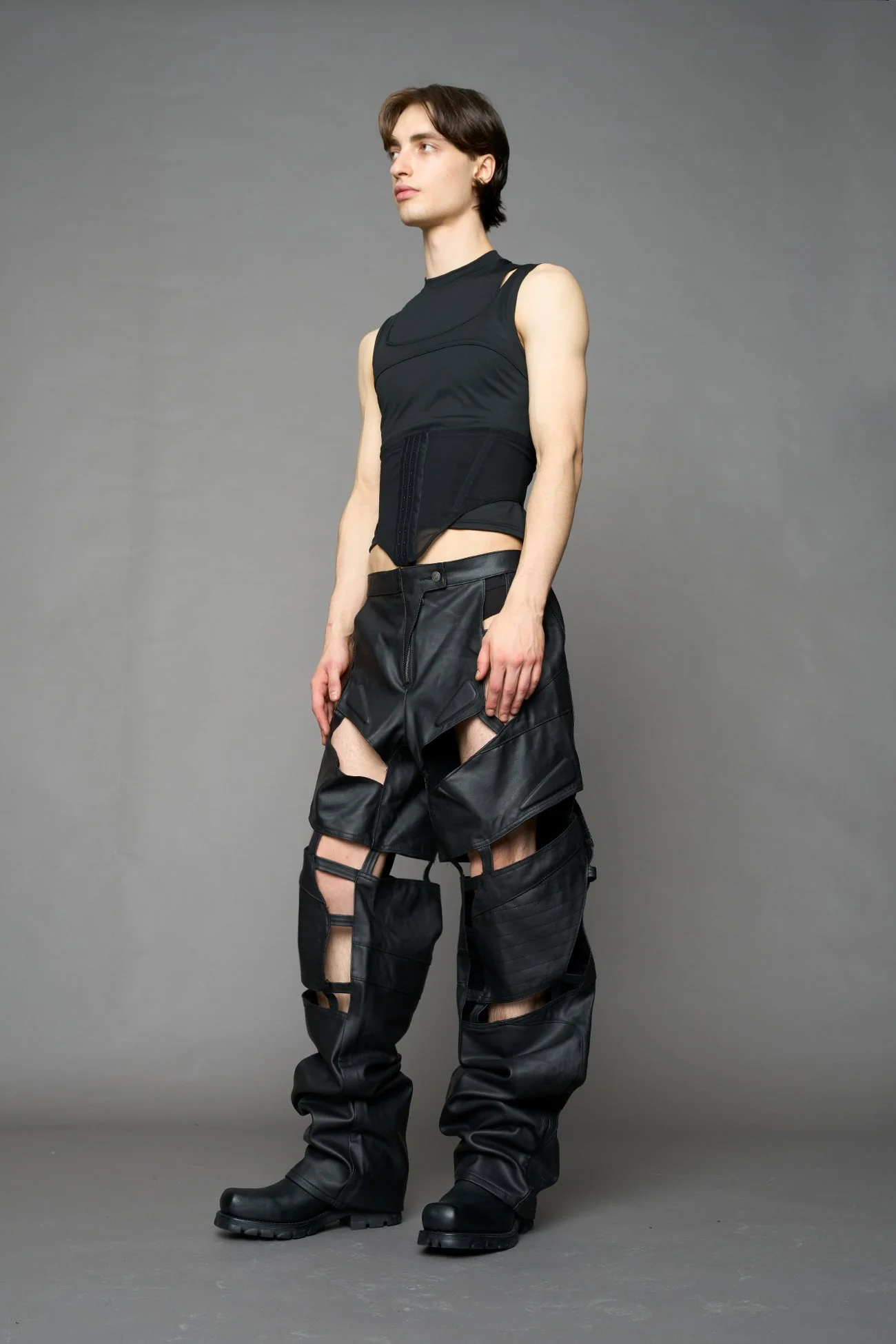 Moto Denim Floating Pants - Image 44
