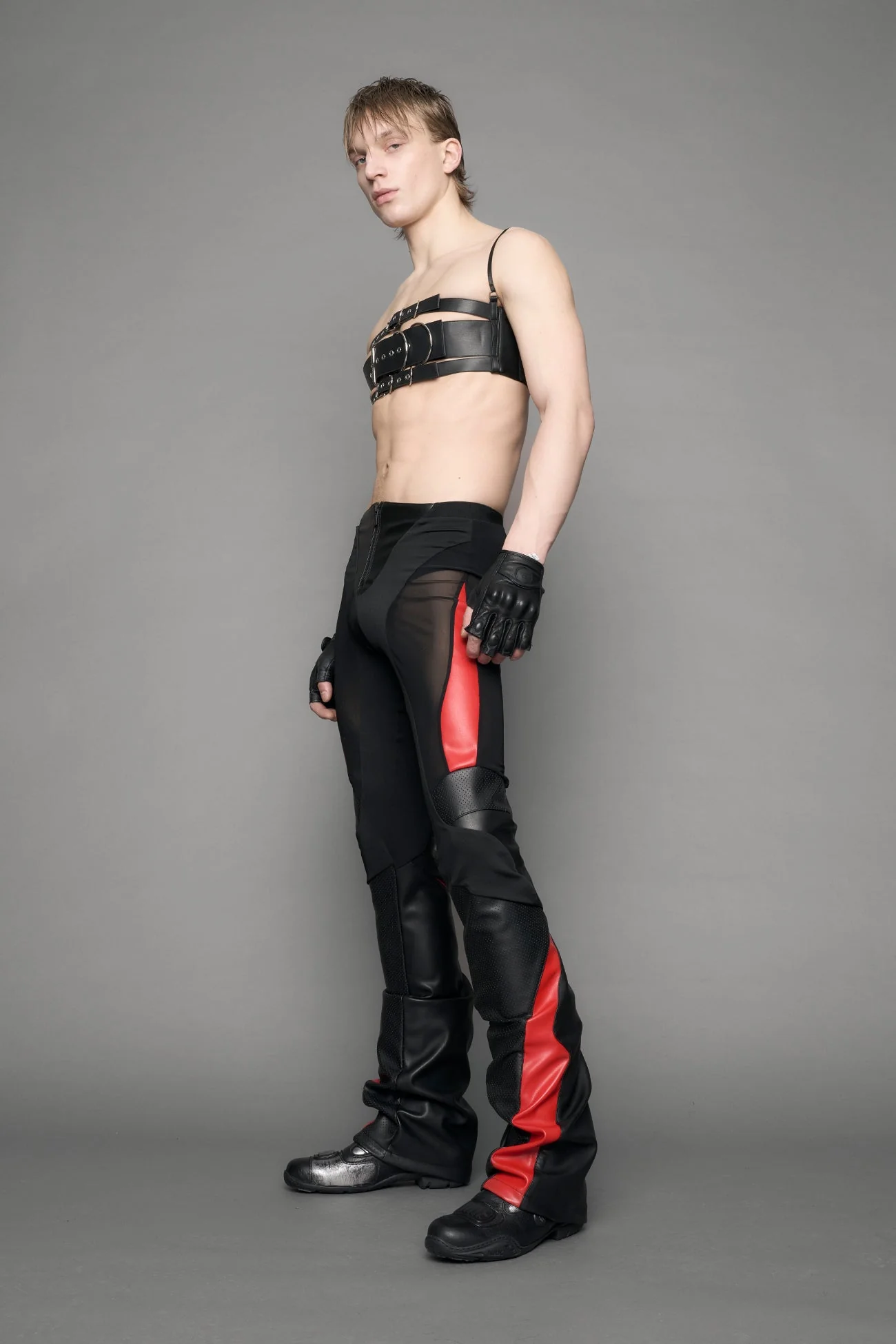 Moto Perforated Mesh Pants - Image 6