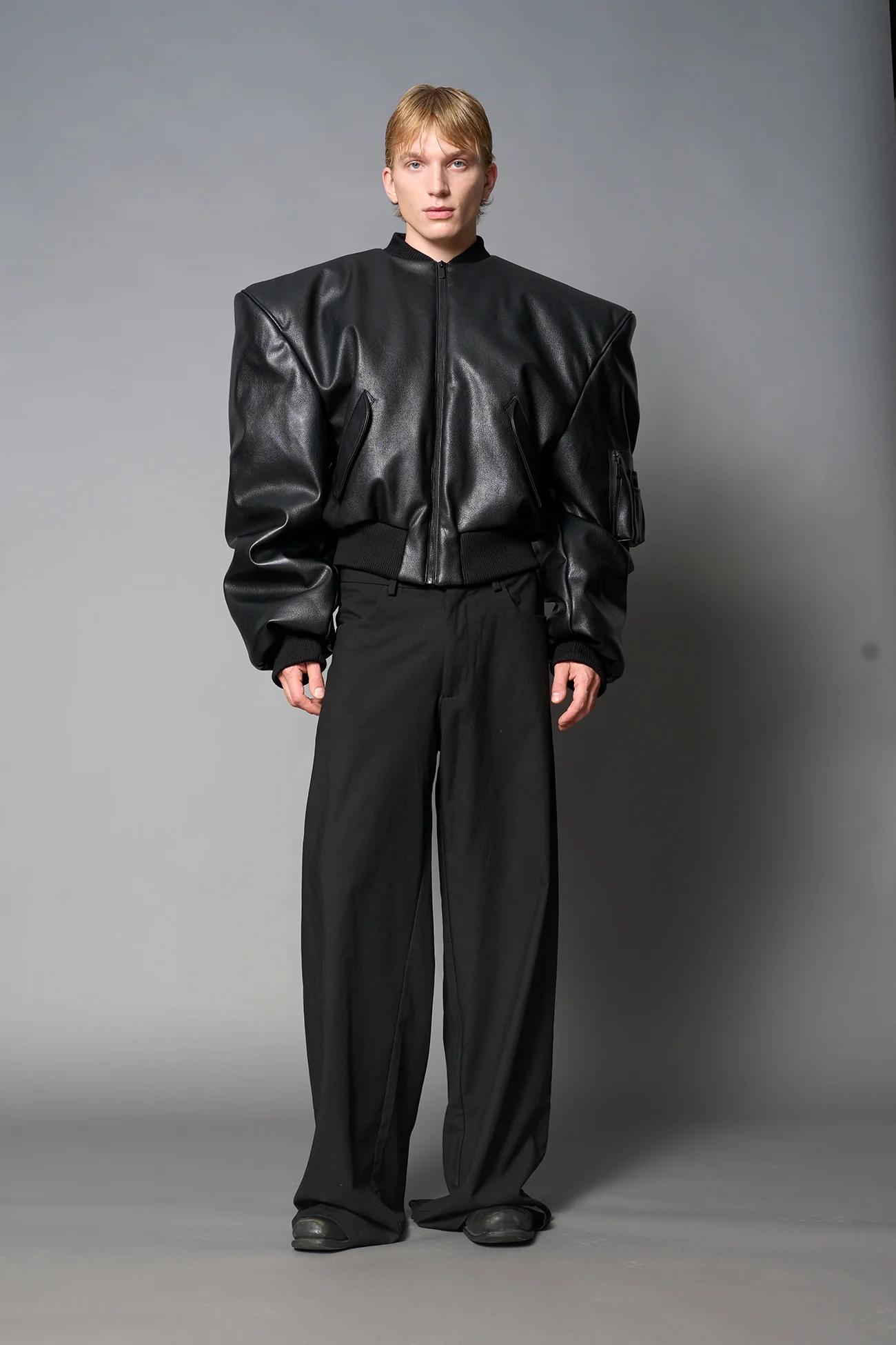 Power Shoulder Bomber Jacket - Image 15