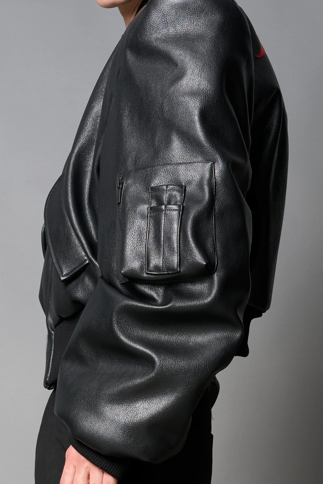 Power Shoulder Bomber Jacket - Image 17