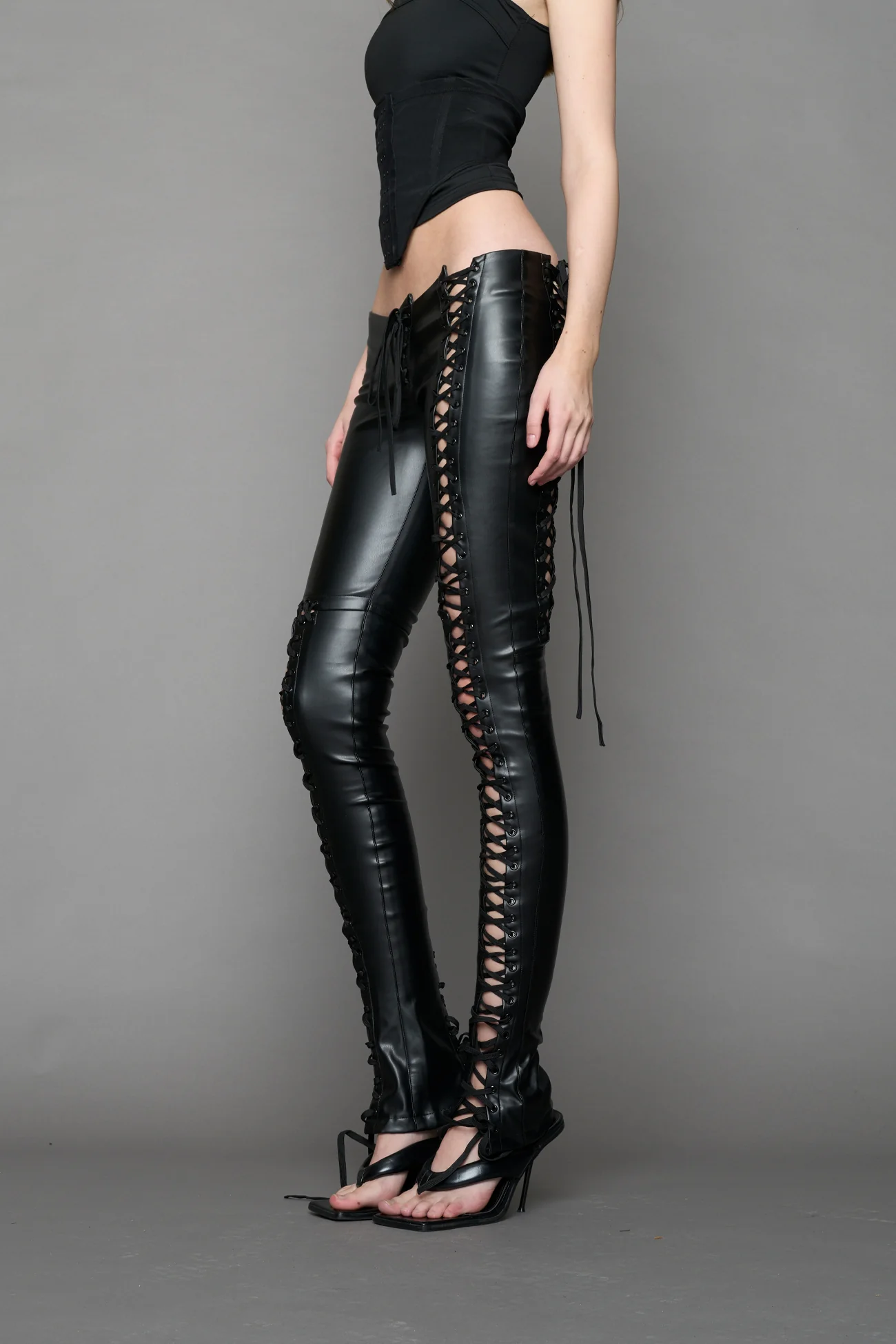 Rockstar Lace Up Pants - Image 3