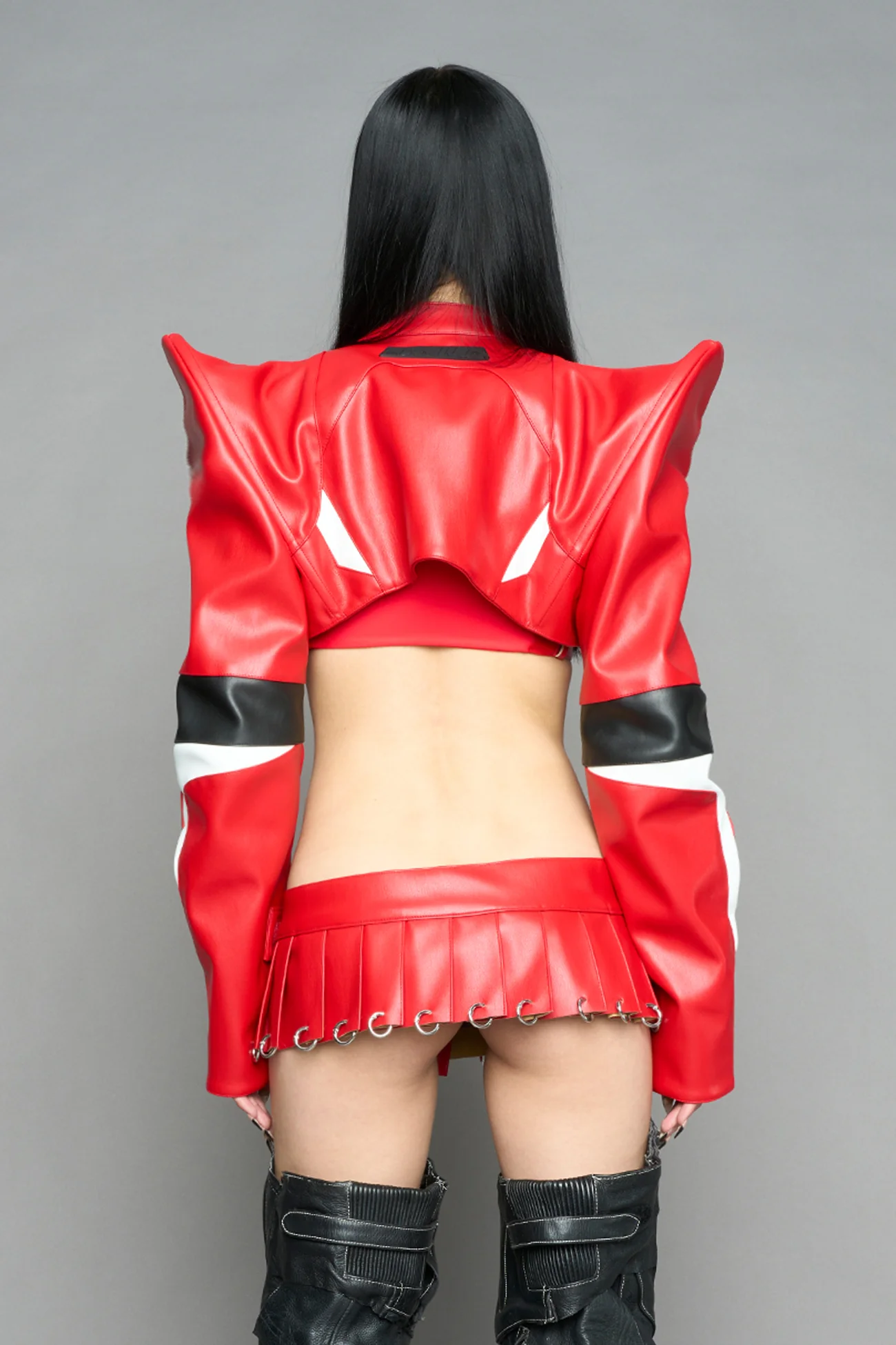 Spike Moto Bolero Jacket - Image 21