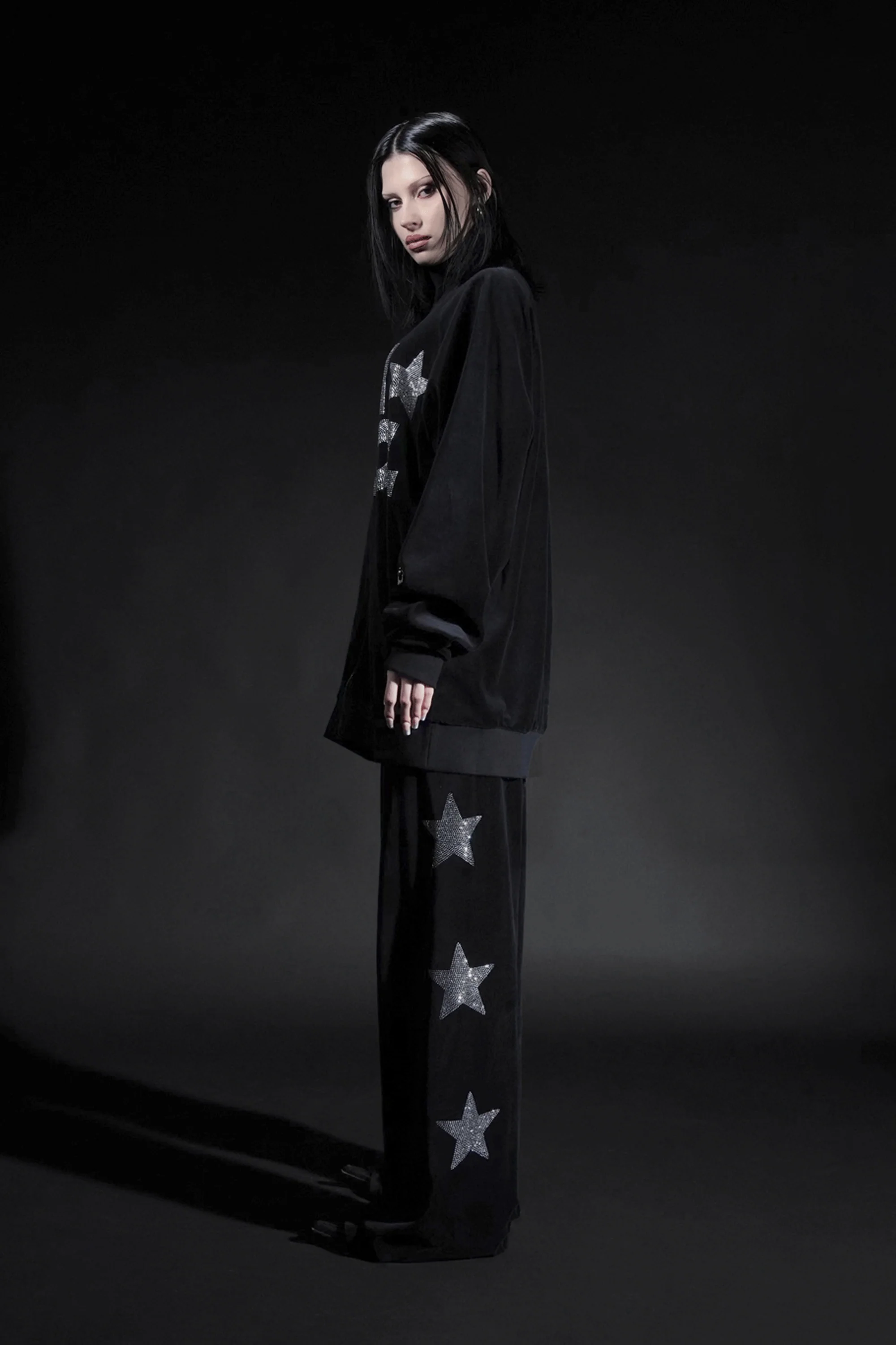 Star Velour Tracksuit Pants - Image 2