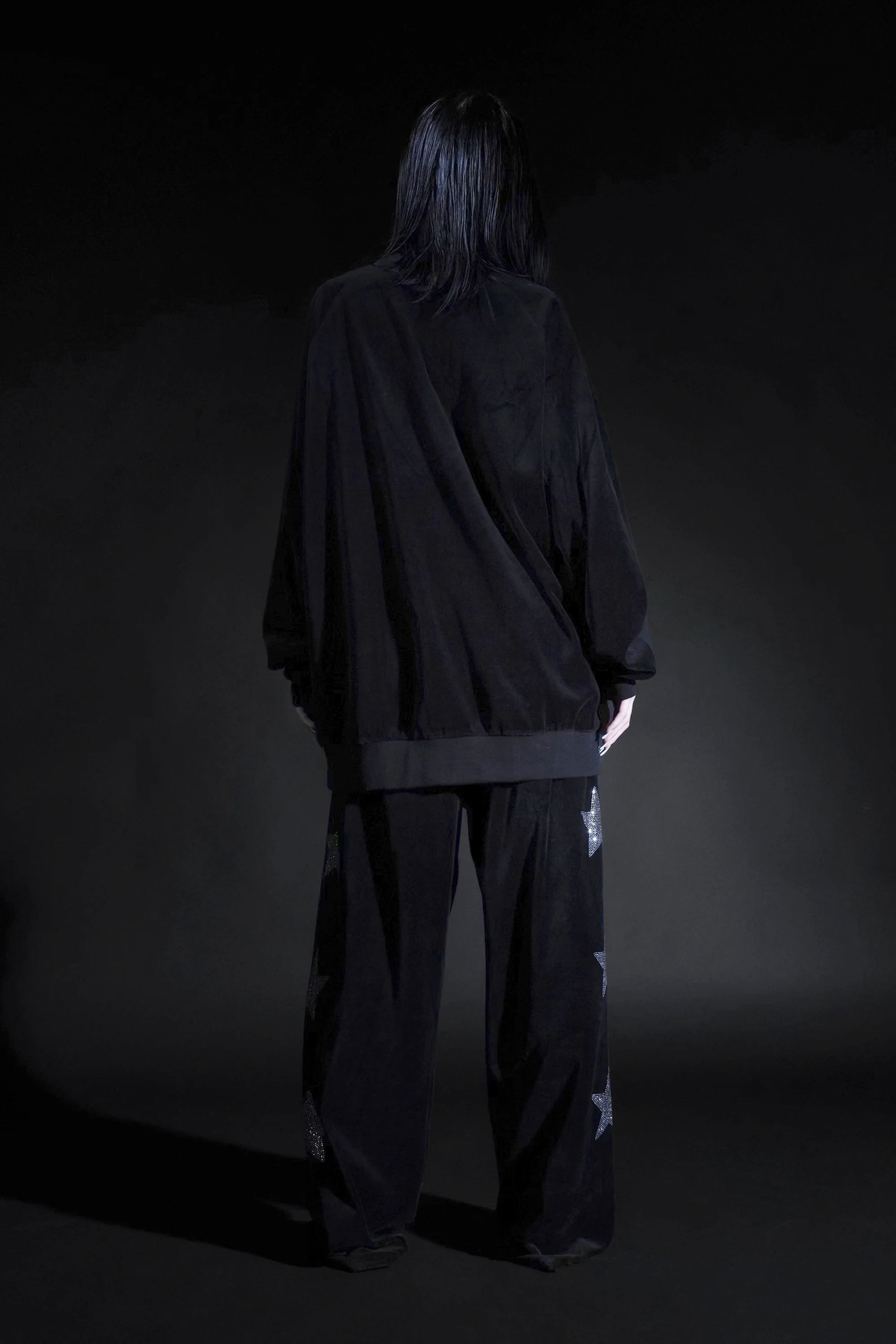 Star Velour Tracksuit Pants - Image 3