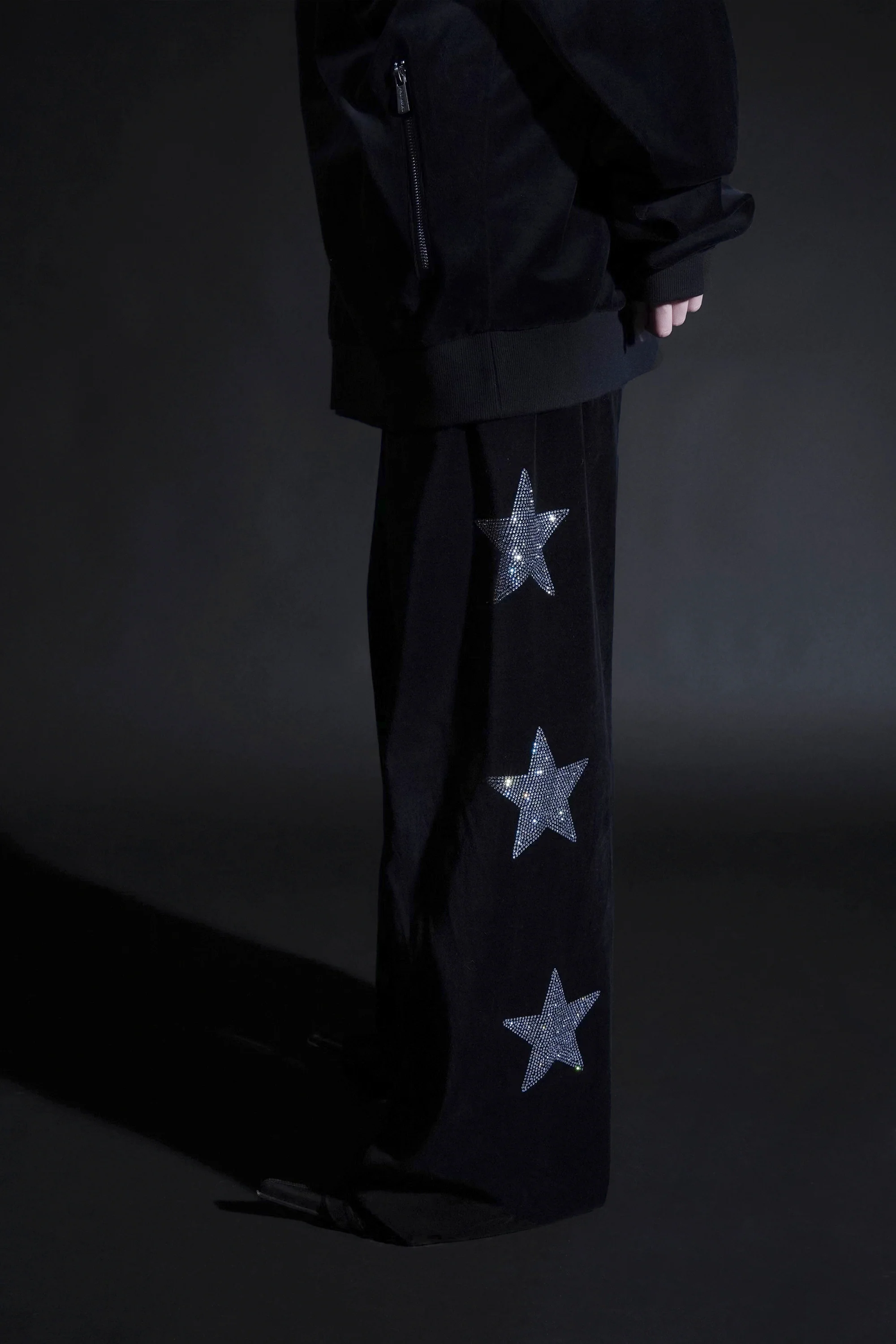 Star Velour Tracksuit Pants - Image 4