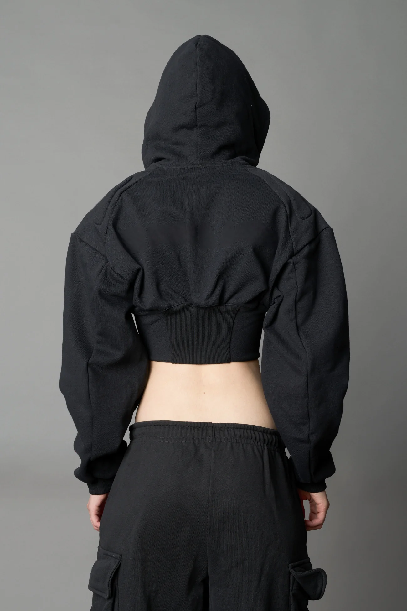 Sweat Corset Zip Hoodie - Image 5
