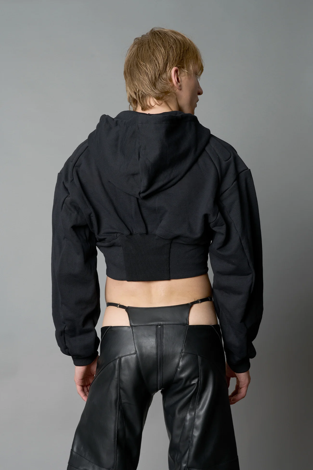Sweat Corset Zip Hoodie - Image 8