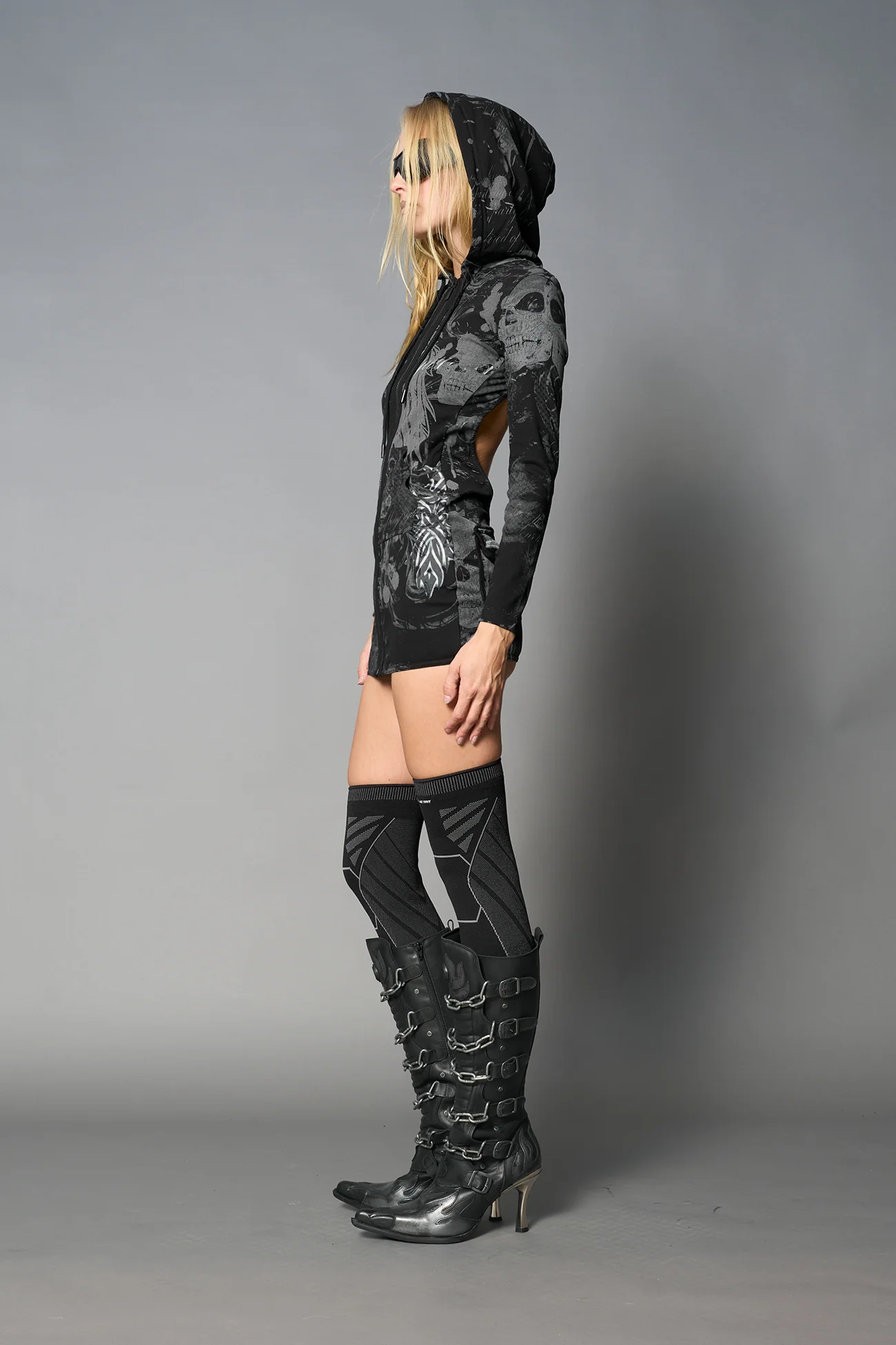 Totally Hooded Mini Dress - Image 9