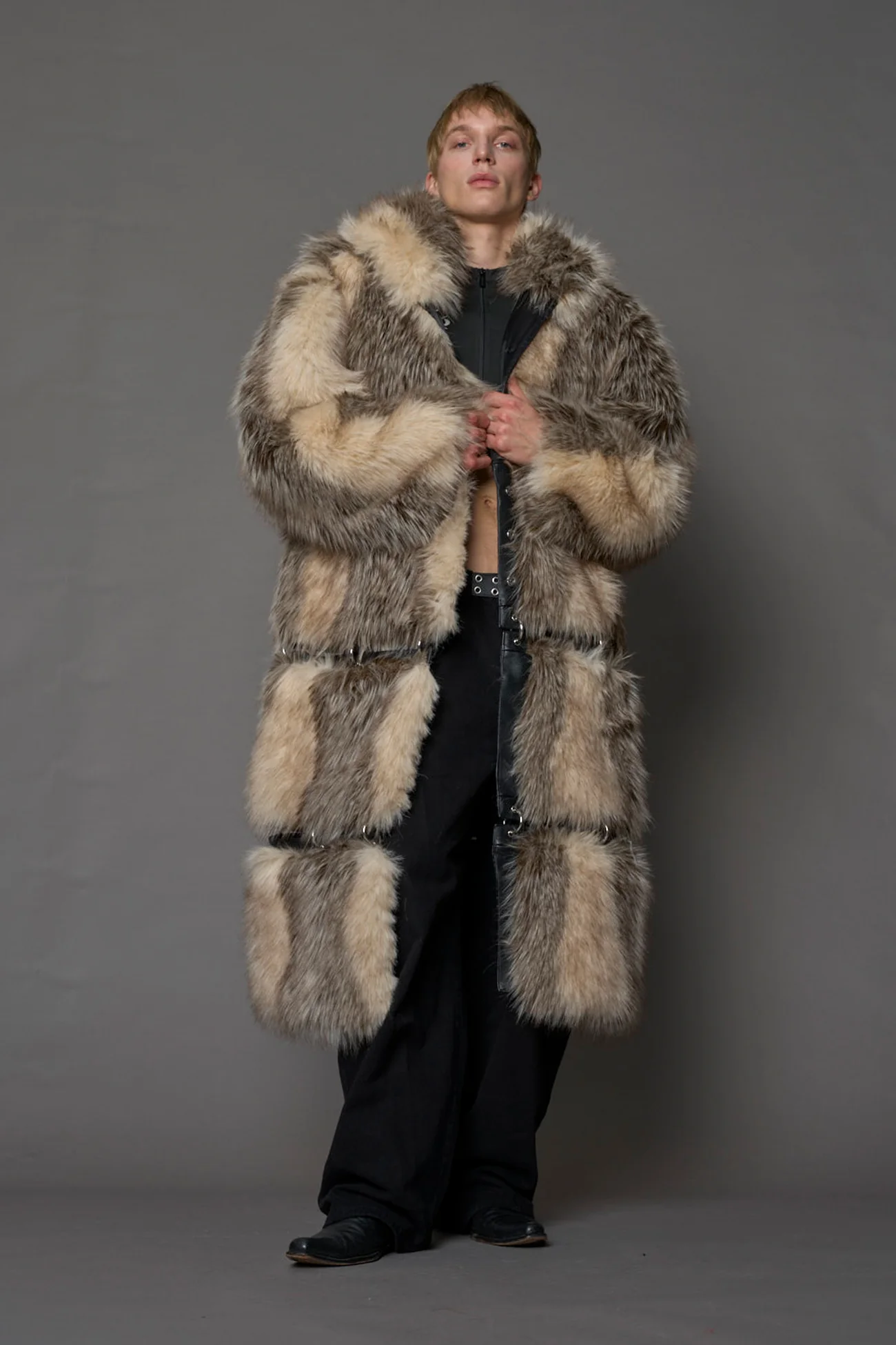 Vip Detachable Faux Fur Coat - Image 20