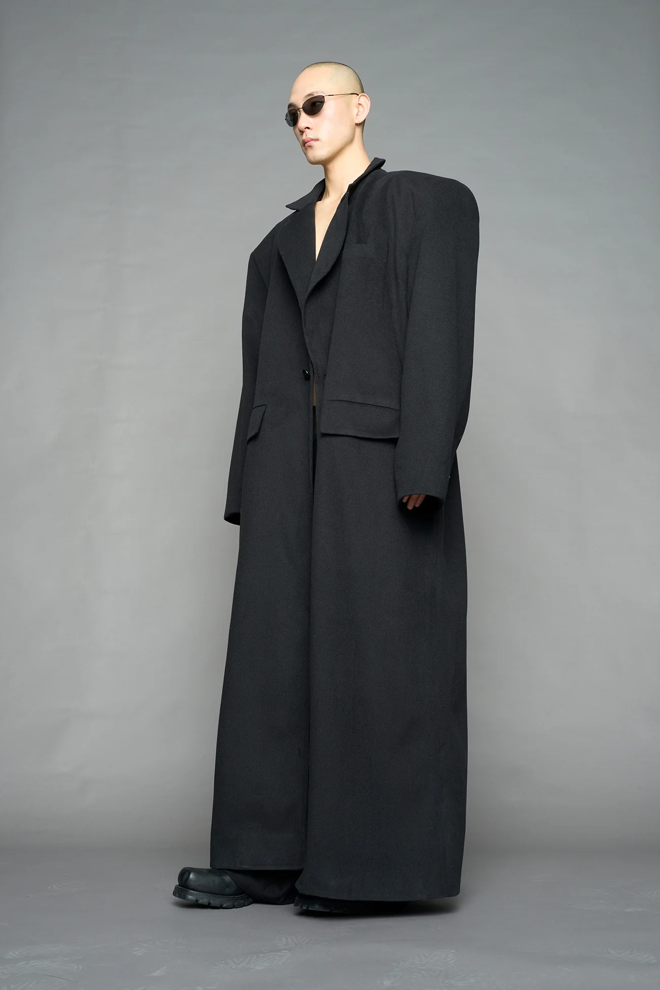 Wool Elongated Blazer Coat - Image 8