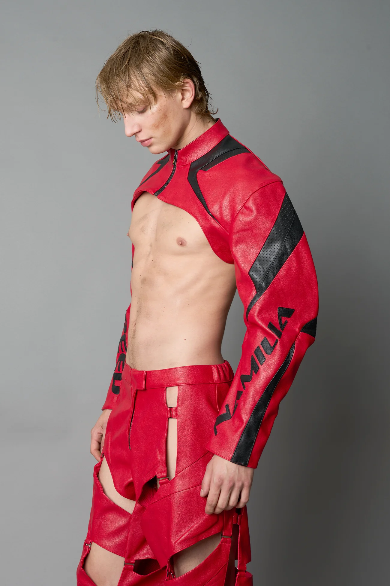XTC Leather Choker Jacket - Image 19