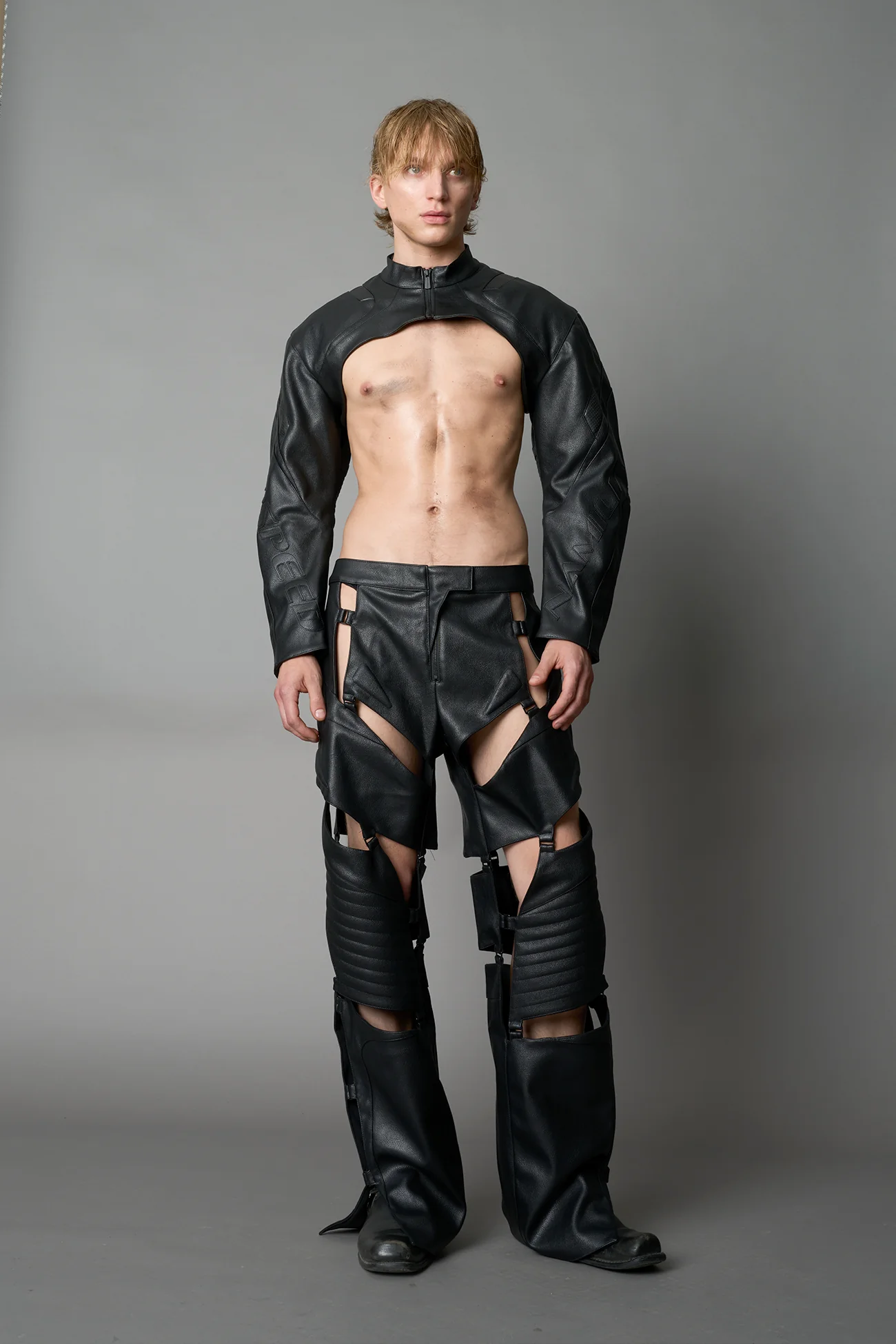 XTC Leather Choker Jacket - Image 7